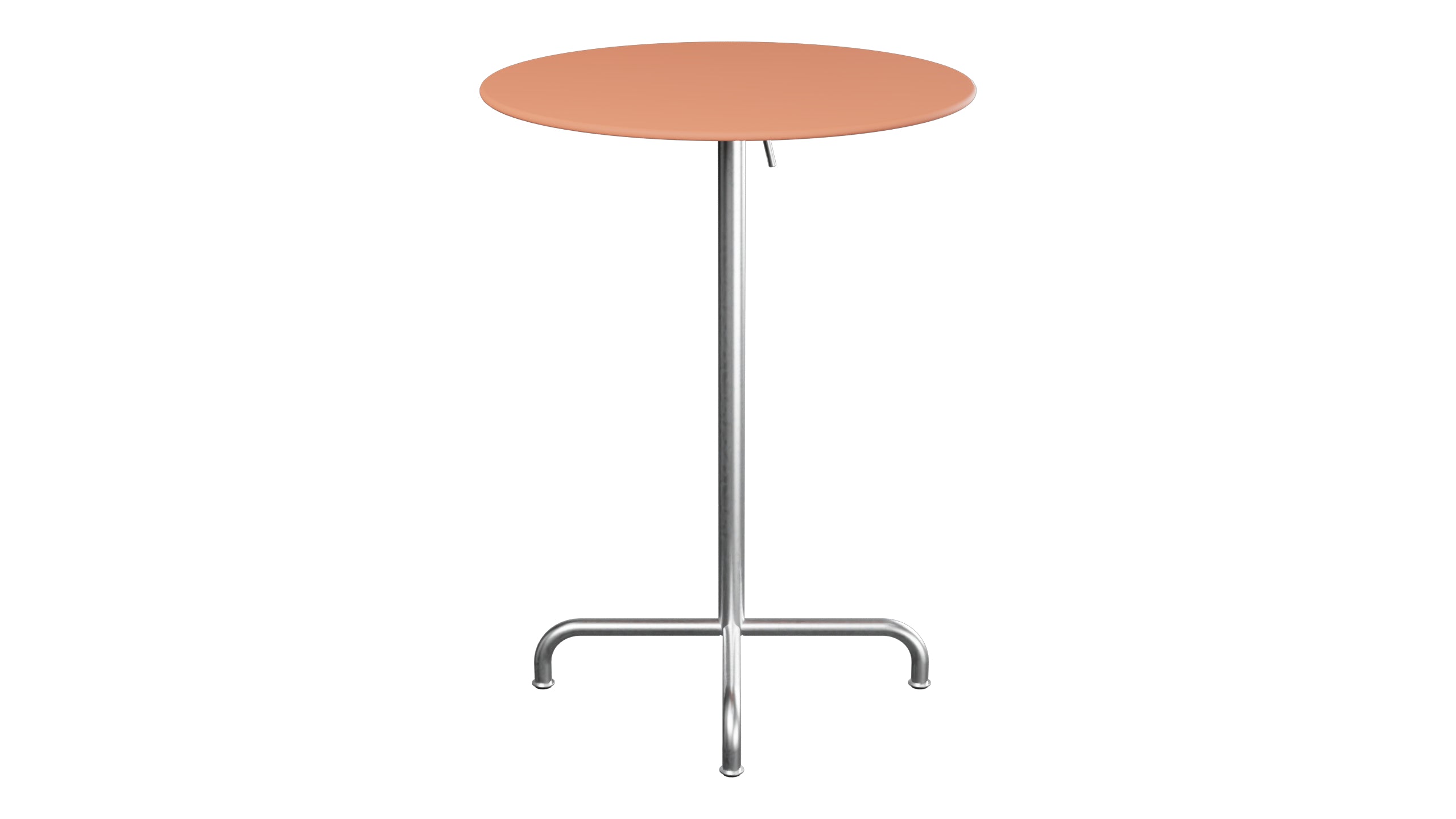 Rigi Metall-Stehtisch Outdoor ø80 / 110 klappbar  in Pastellterracotta präsentiert im Onlineshop von KAQTU Design AG. Hochtisch Outdoor ist von Schaffner