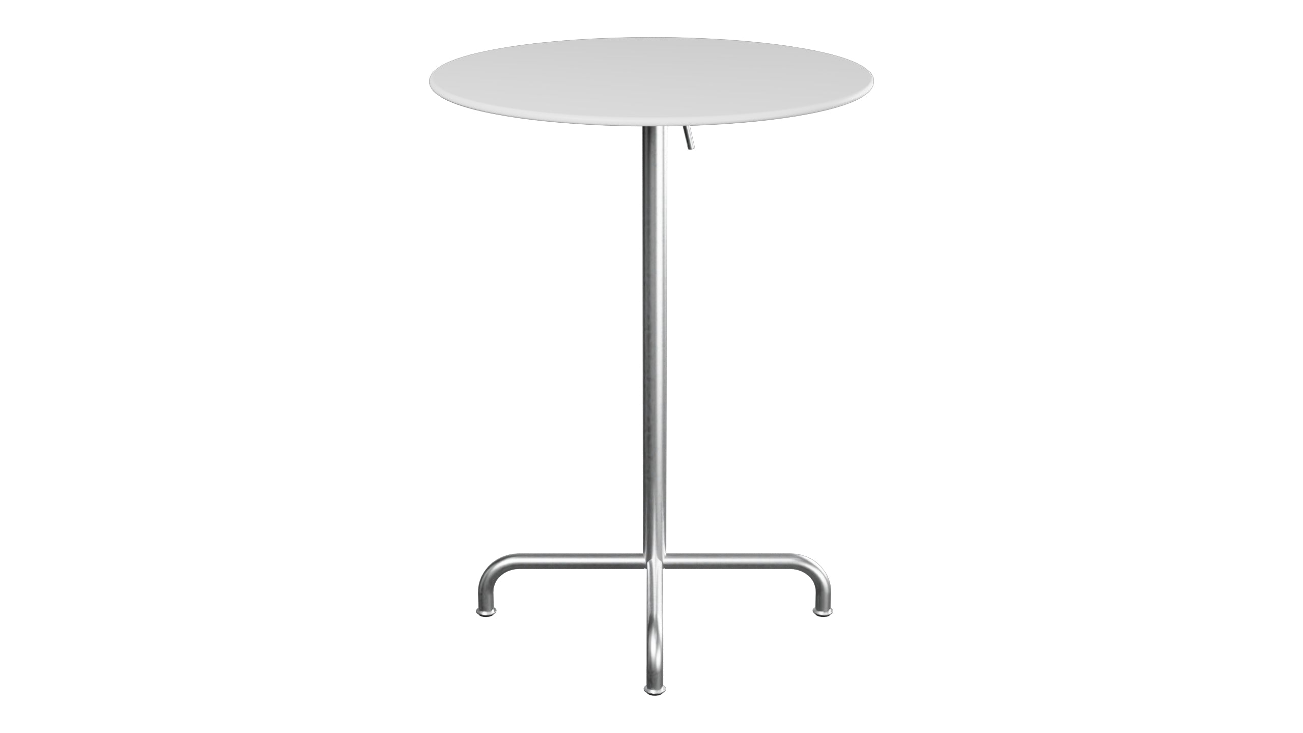 Rigi Metall-Stehtisch Outdoor ø80 / 110 klappbar  in Weiss präsentiert im Onlineshop von KAQTU Design AG. Hochtisch Outdoor ist von Schaffner