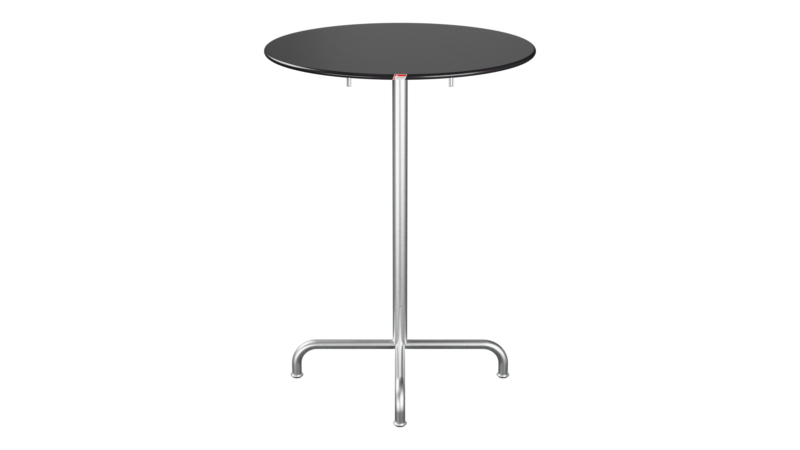 Rigi Metall-Stehtisch Outdoor ø80 / 110 klappbar  in Schwarz präsentiert im Onlineshop von KAQTU Design AG. Hochtisch Outdoor ist von Schaffner