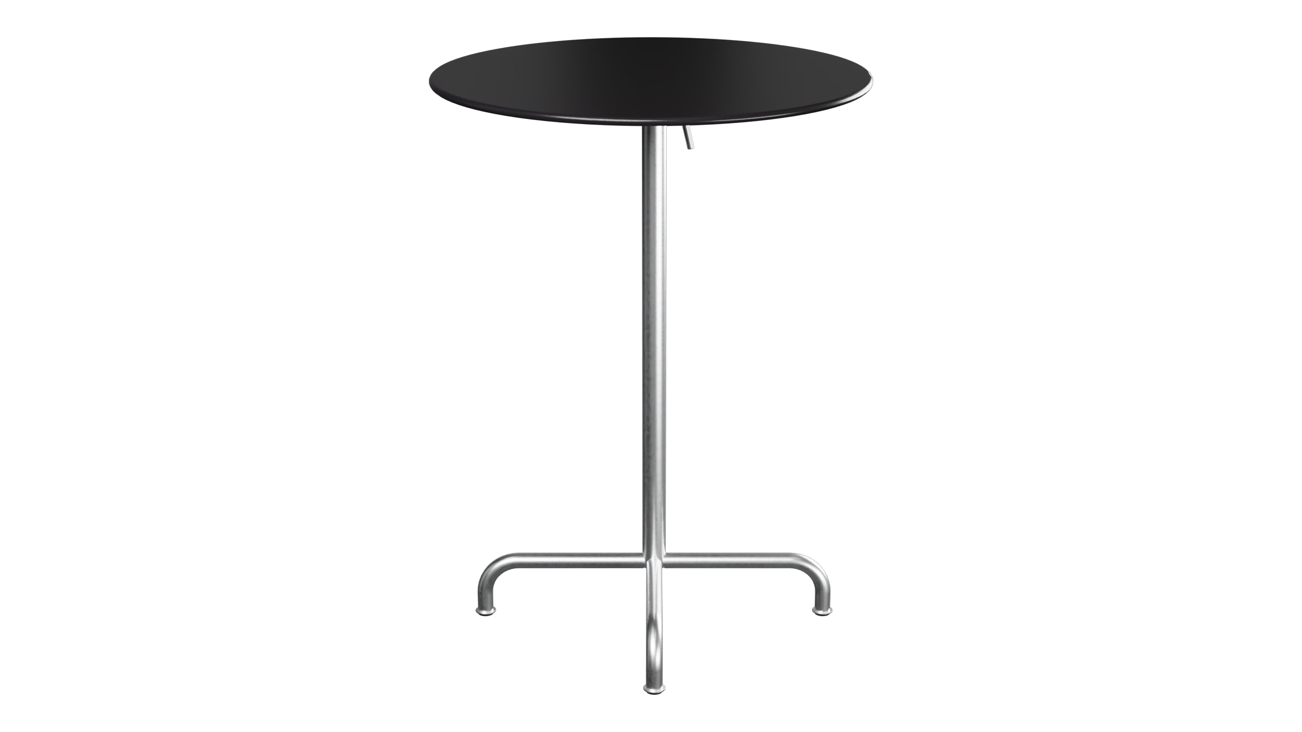 Rigi Metall-Stehtisch Outdoor ø80 / 110 klappbar  in Schwarz präsentiert im Onlineshop von KAQTU Design AG. Hochtisch Outdoor ist von Schaffner