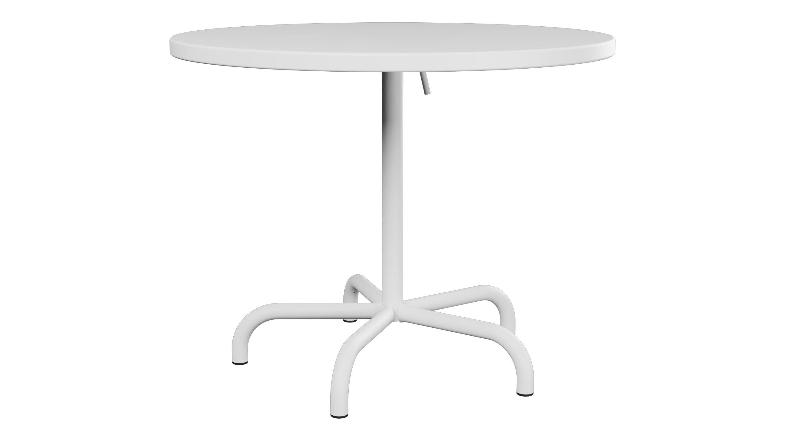 Säntis Metall-Gartentisch ø92 klappbar in Weiss präsentiert im Onlineshop von KAQTU Design AG. Gartentisch ist von Schaffner