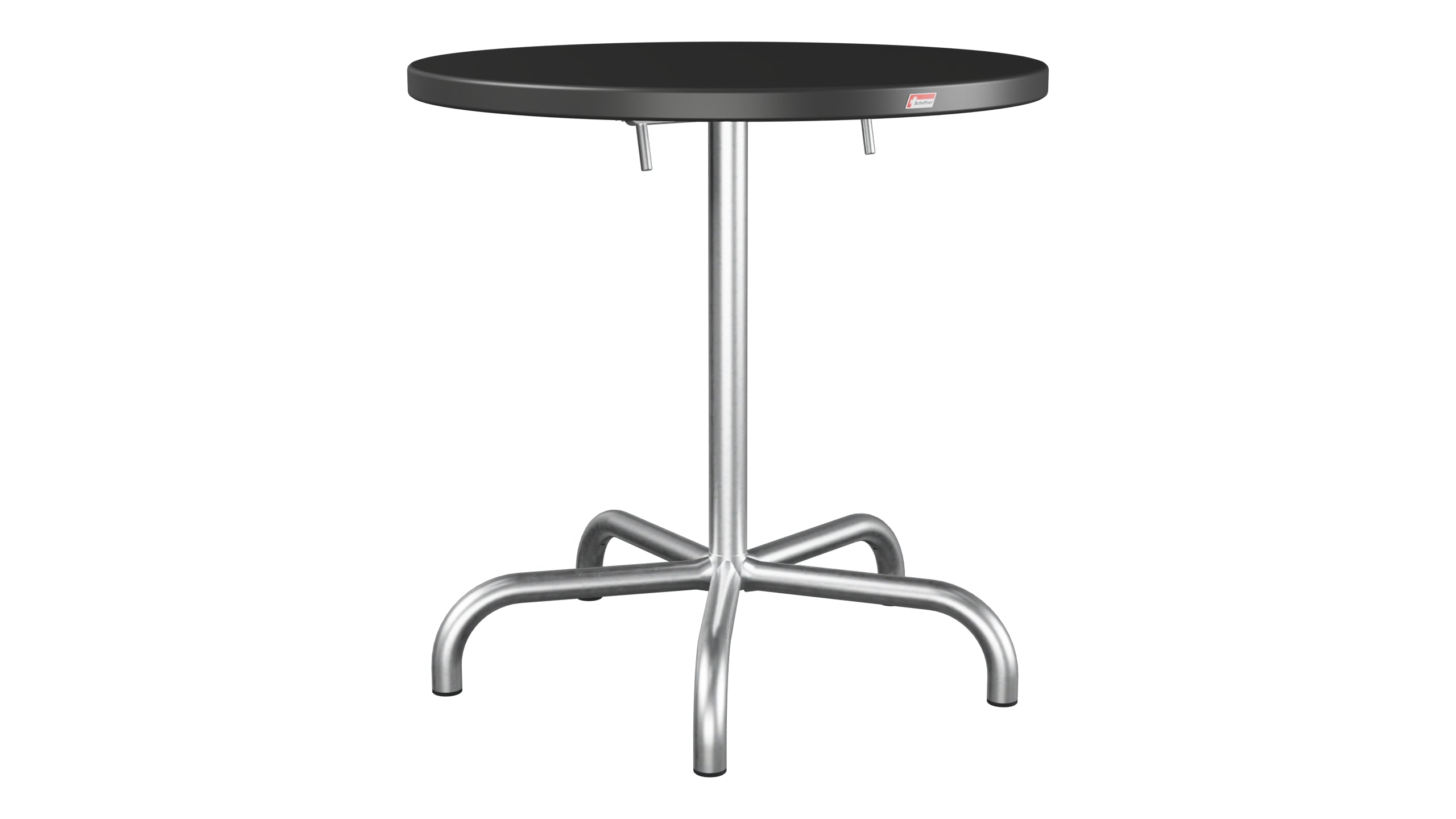 Säntis Metall-Gartentisch ø72 klappbar in Anthrazit präsentiert im Onlineshop von KAQTU Design AG. Gartentisch ist von Schaffner