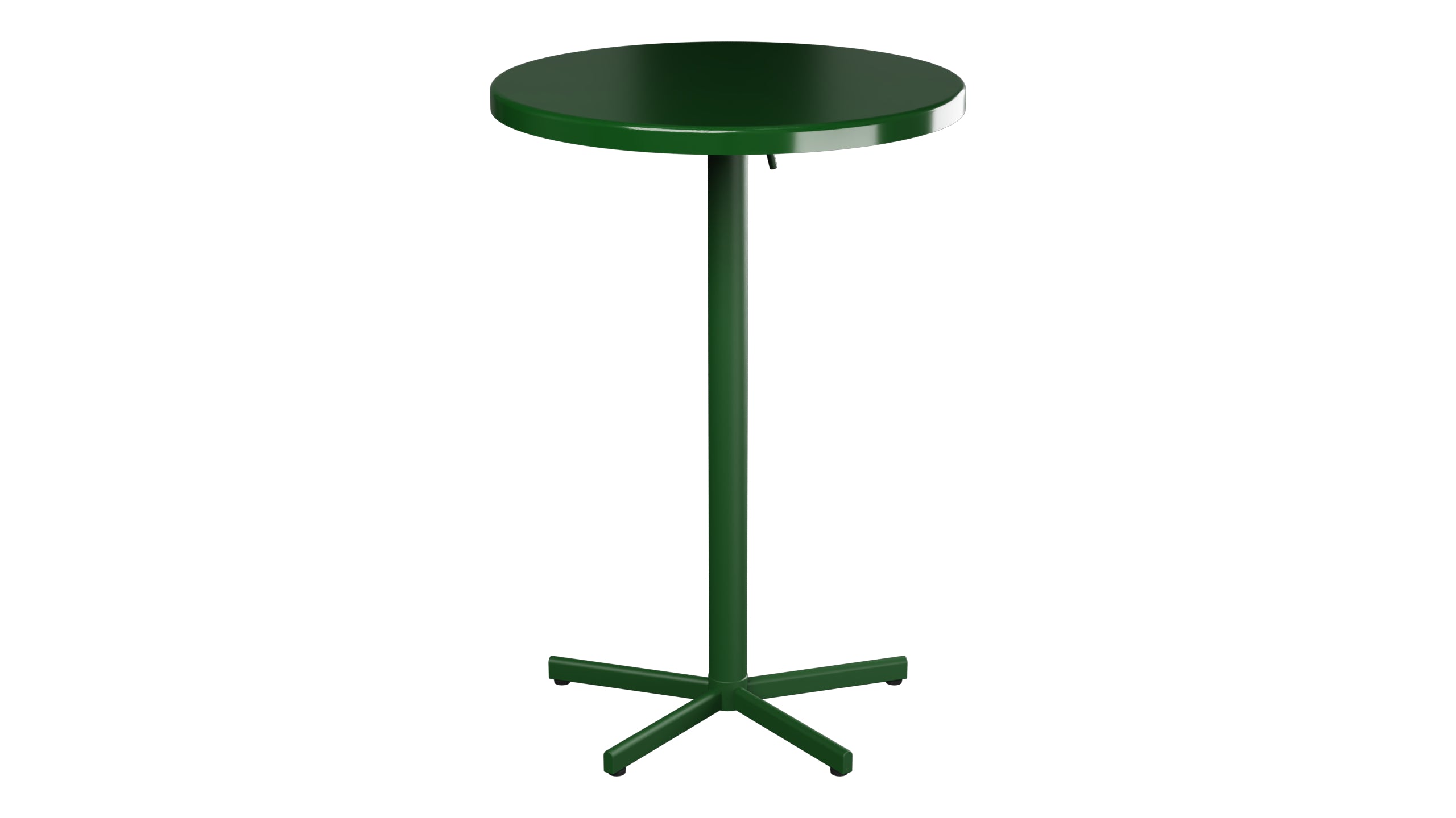 Bodensee Glasfaser-Stehtisch Outdoor  ø75 / 110 klappbar in Tannengrün präsentiert im Onlineshop von KAQTU Design AG. Hochtisch Outdoor ist von Schaffner