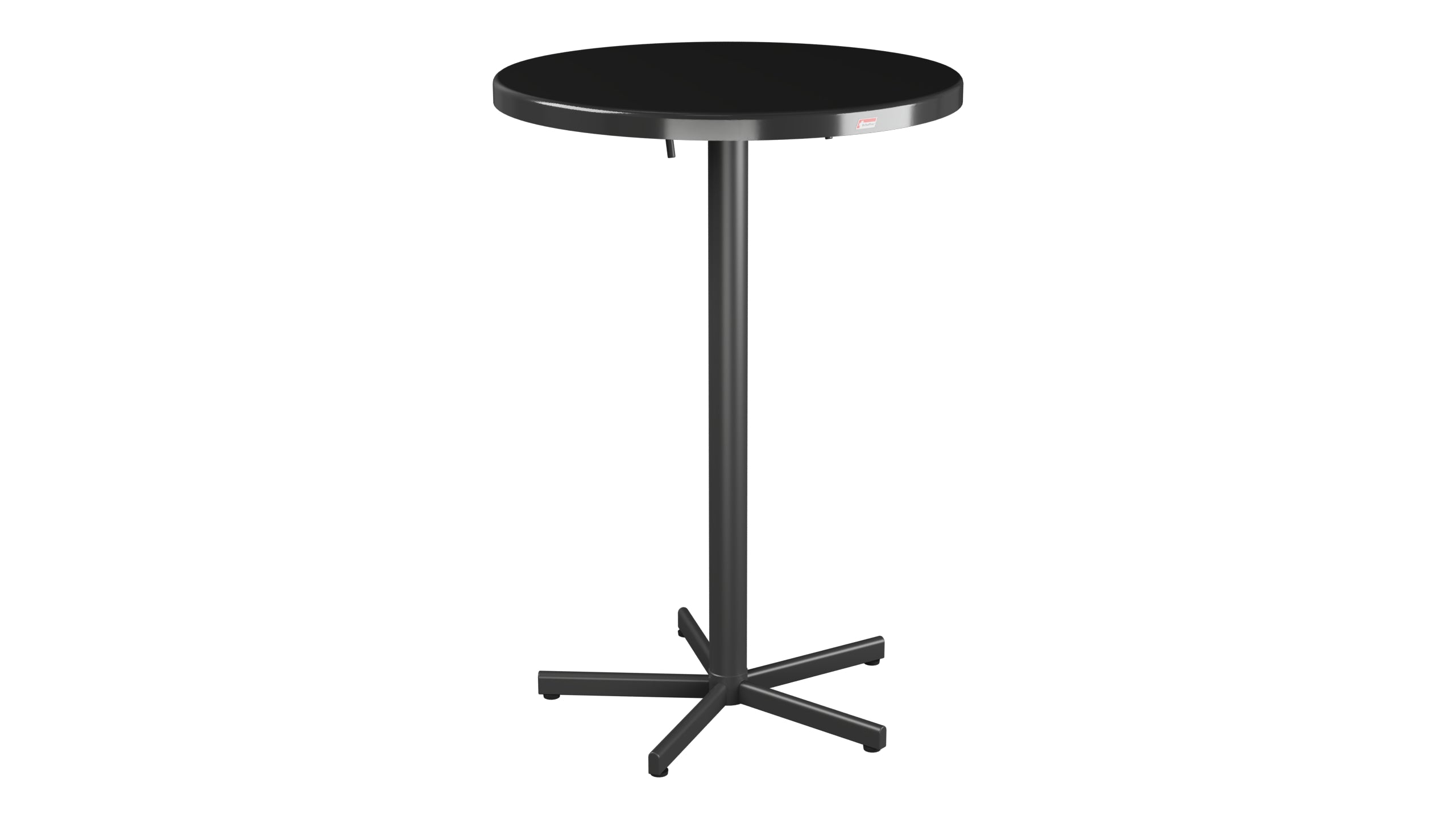 Bodensee Glasfaser-Stehtisch Outdoor  ø75 / 110 klappbar in Anthrazit präsentiert im Onlineshop von KAQTU Design AG. Hochtisch Outdoor ist von Schaffner