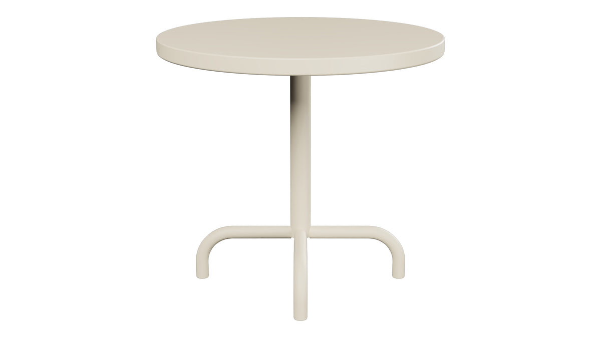 Säntis Metall-Beistelltisch Outdoor ø54 / 50 in Pastellsand präsentiert im Onlineshop von KAQTU Design AG. Beistelltisch Outdoor ist von Schaffner