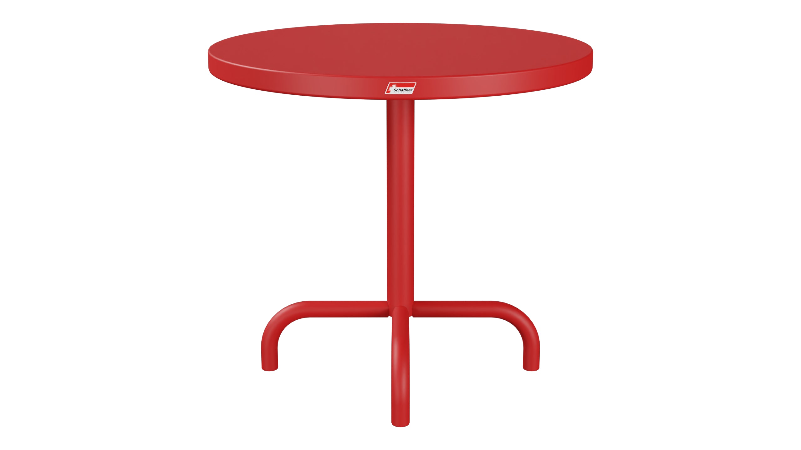 Säntis Metall-Beistelltisch Outdoor ø54 / 50 in Rot präsentiert im Onlineshop von KAQTU Design AG. Beistelltisch Outdoor ist von Schaffner