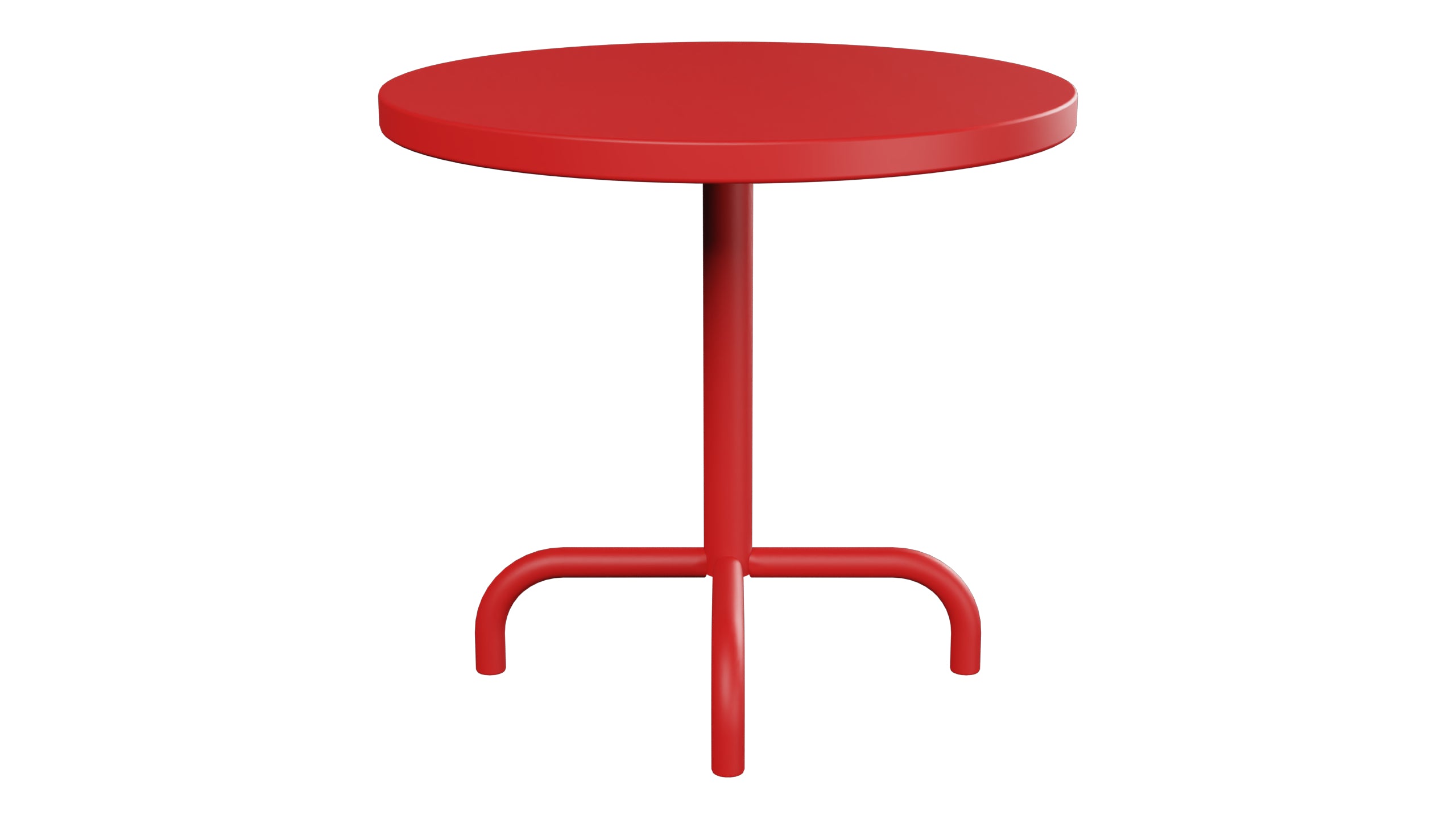 Säntis Metall-Beistelltisch Outdoor ø54 / 50 in Rot präsentiert im Onlineshop von KAQTU Design AG. Beistelltisch Outdoor ist von Schaffner