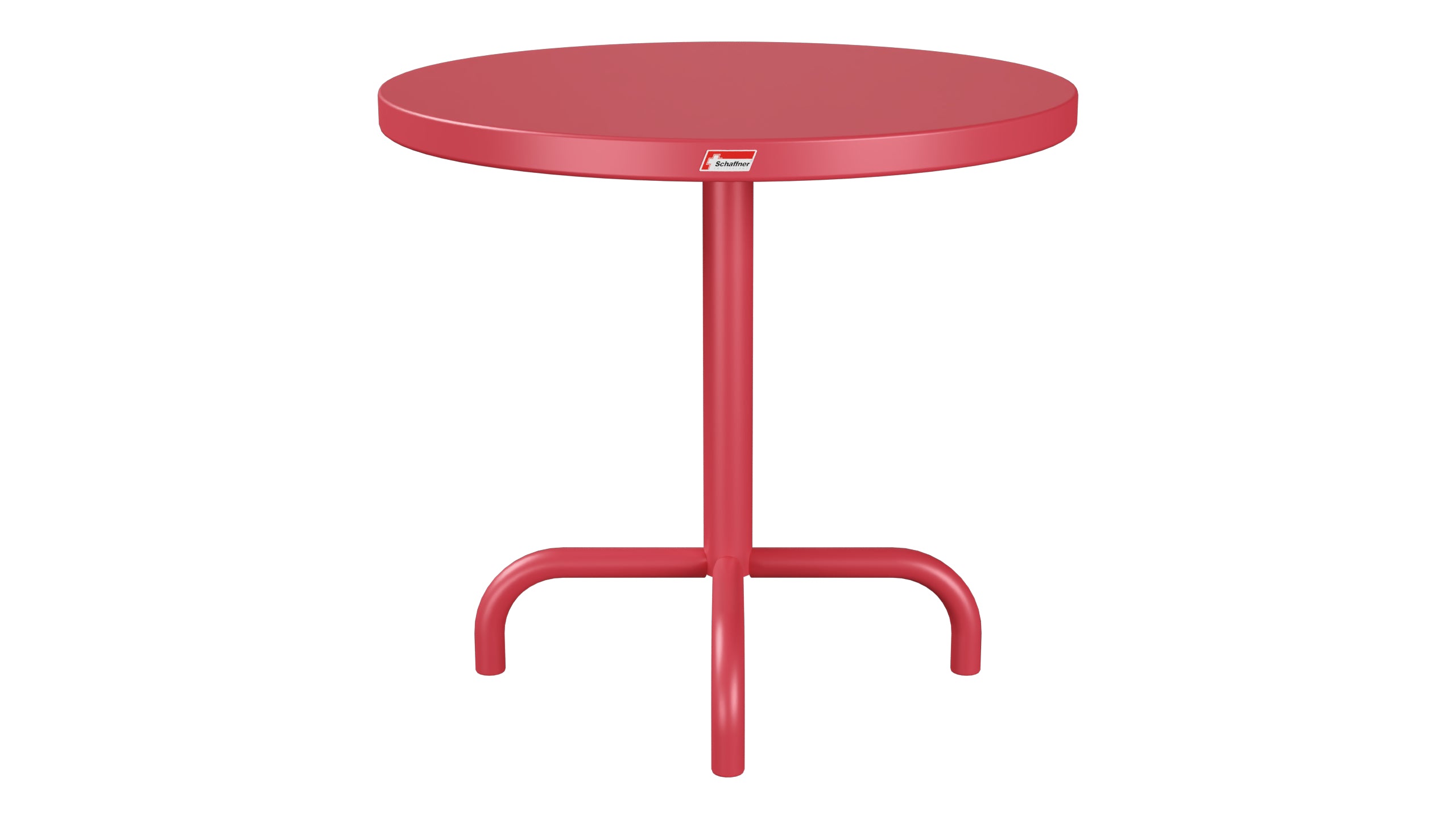 Säntis Metall-Beistelltisch Outdoor ø54 / 50 in Ahornrot präsentiert im Onlineshop von KAQTU Design AG. Beistelltisch Outdoor ist von Schaffner