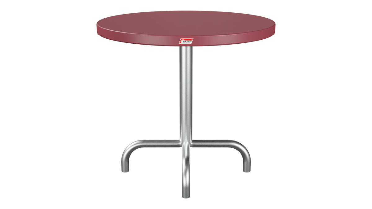 Säntis Metall-Beistelltisch Outdoor ø54 / 50 in Bordeaux präsentiert im Onlineshop von KAQTU Design AG. Beistelltisch Outdoor ist von Schaffner