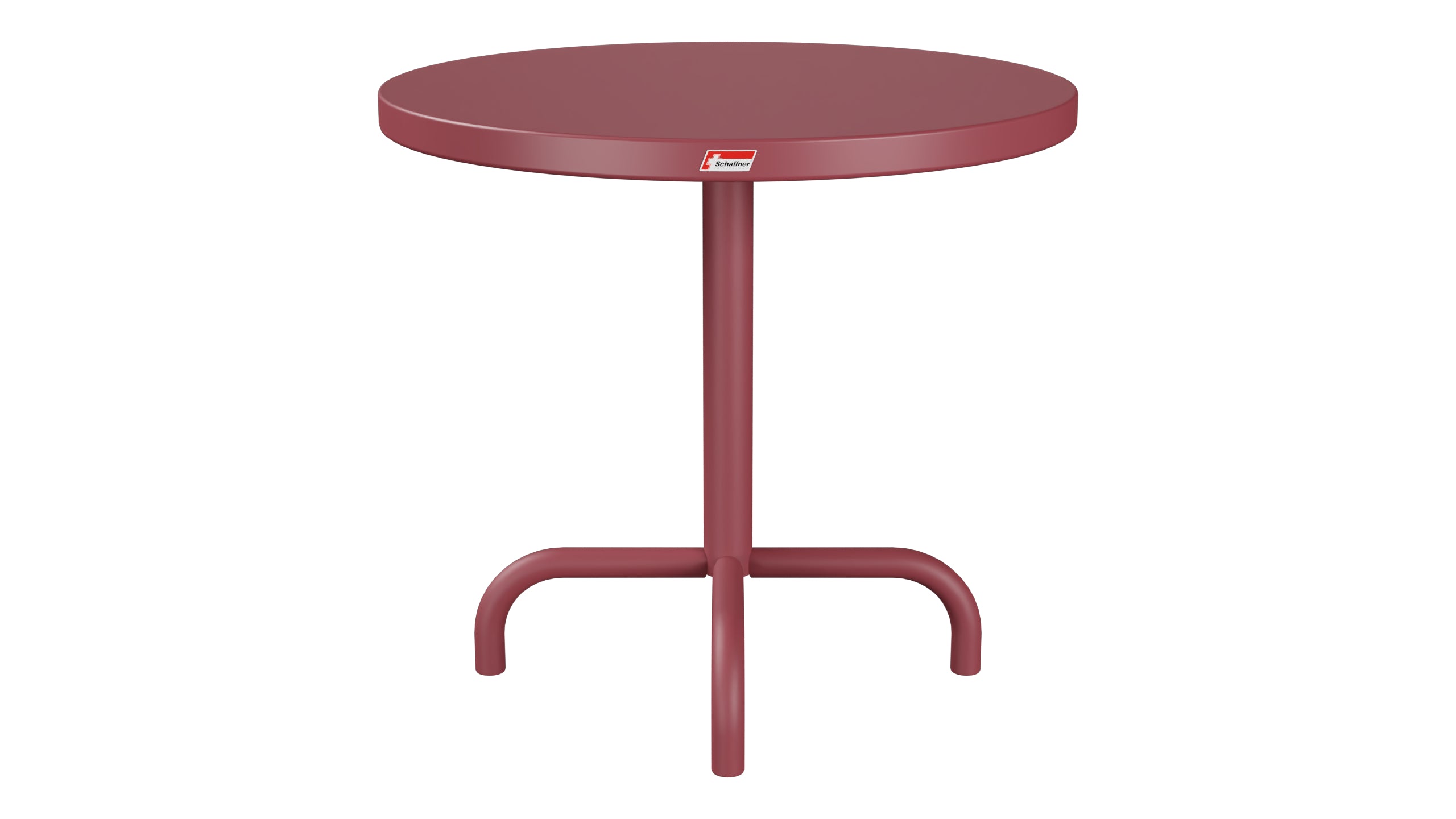 Säntis Metall-Beistelltisch Outdoor ø54 / 50 in Bordeaux präsentiert im Onlineshop von KAQTU Design AG. Beistelltisch Outdoor ist von Schaffner