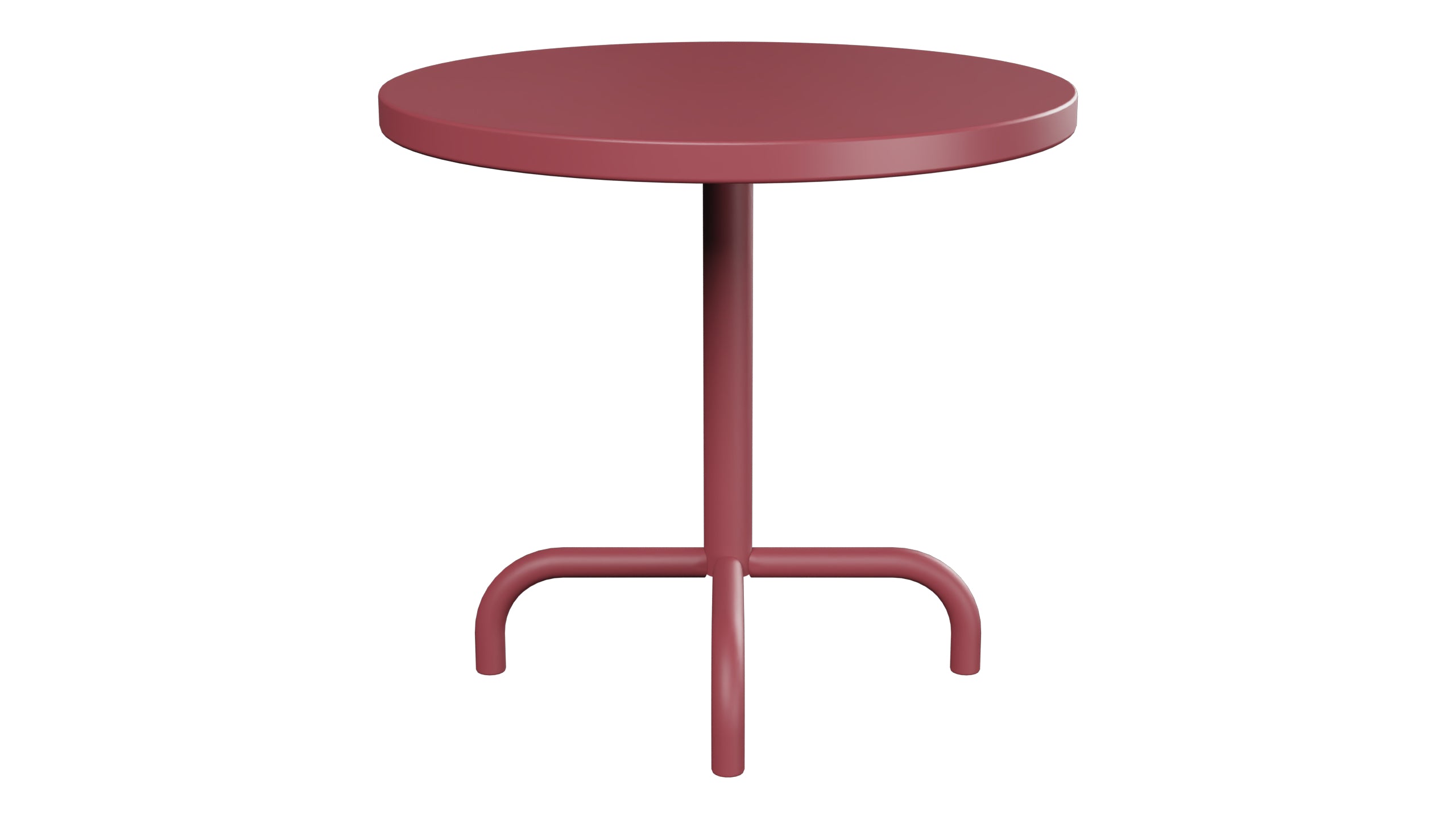 Säntis Metall-Beistelltisch Outdoor ø54 / 50 in Bordeaux präsentiert im Onlineshop von KAQTU Design AG. Beistelltisch Outdoor ist von Schaffner