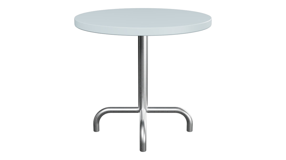 Säntis Metall-Beistelltisch Outdoor ø54 / 50 in Pastellblau präsentiert im Onlineshop von KAQTU Design AG. Beistelltisch Outdoor ist von Schaffner