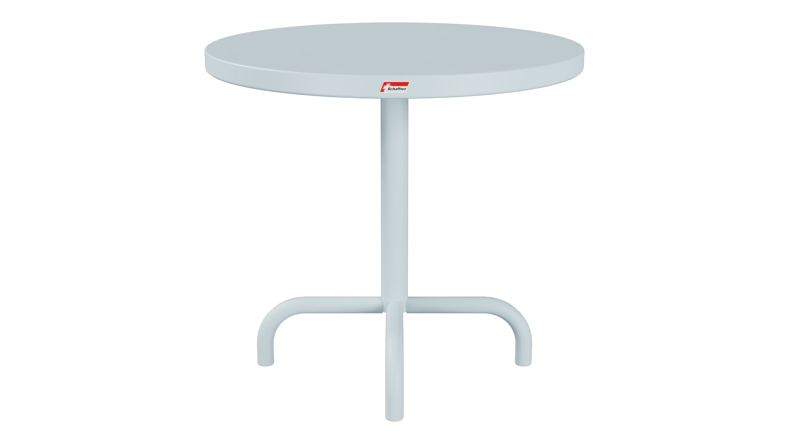 Säntis Metall-Beistelltisch Outdoor ø54 / 50 in Pastellblau präsentiert im Onlineshop von KAQTU Design AG. Beistelltisch Outdoor ist von Schaffner