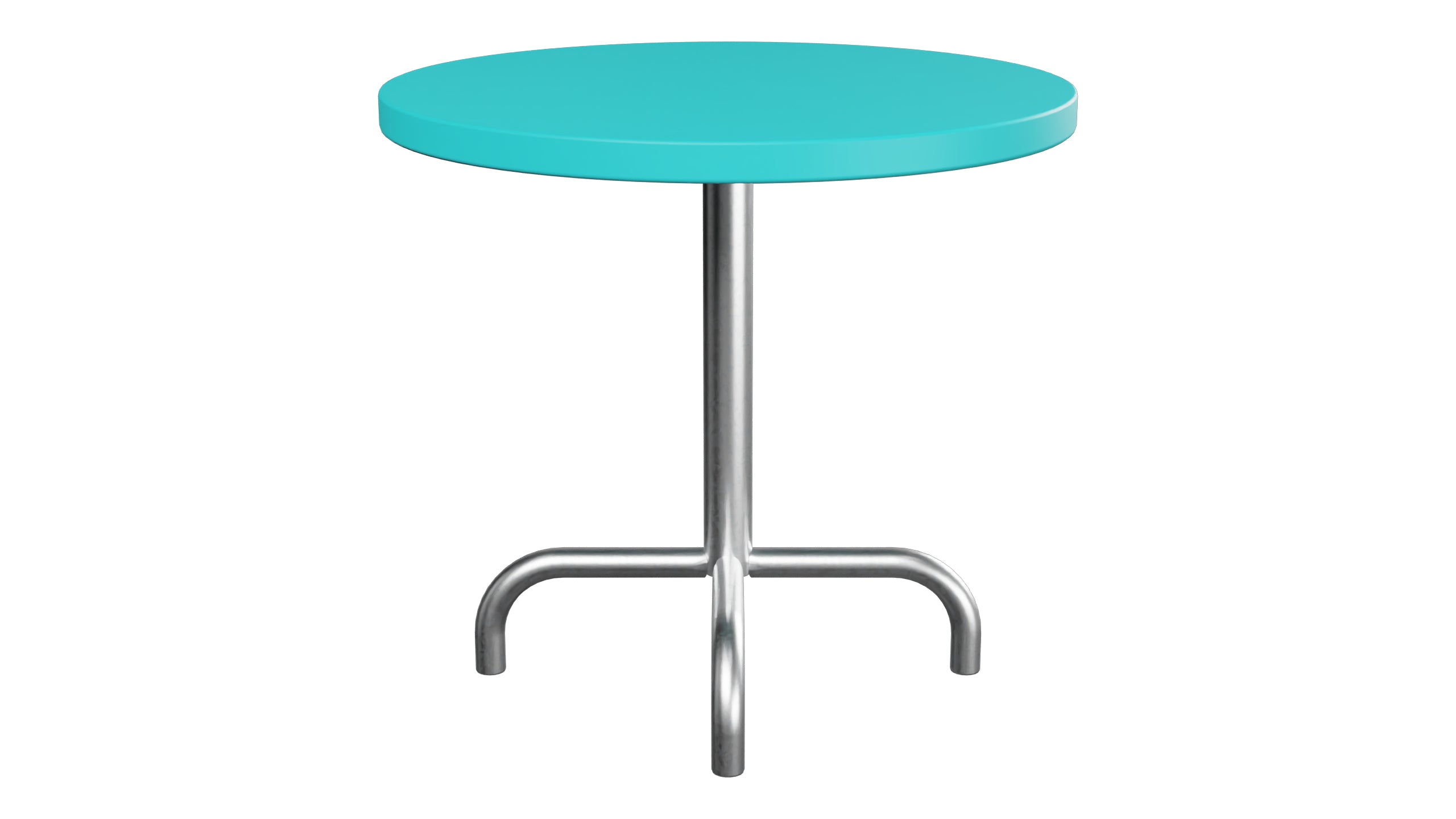Säntis Metall-Beistelltisch Outdoor ø54 / 50 in Türkis präsentiert im Onlineshop von KAQTU Design AG. Beistelltisch Outdoor ist von Schaffner
