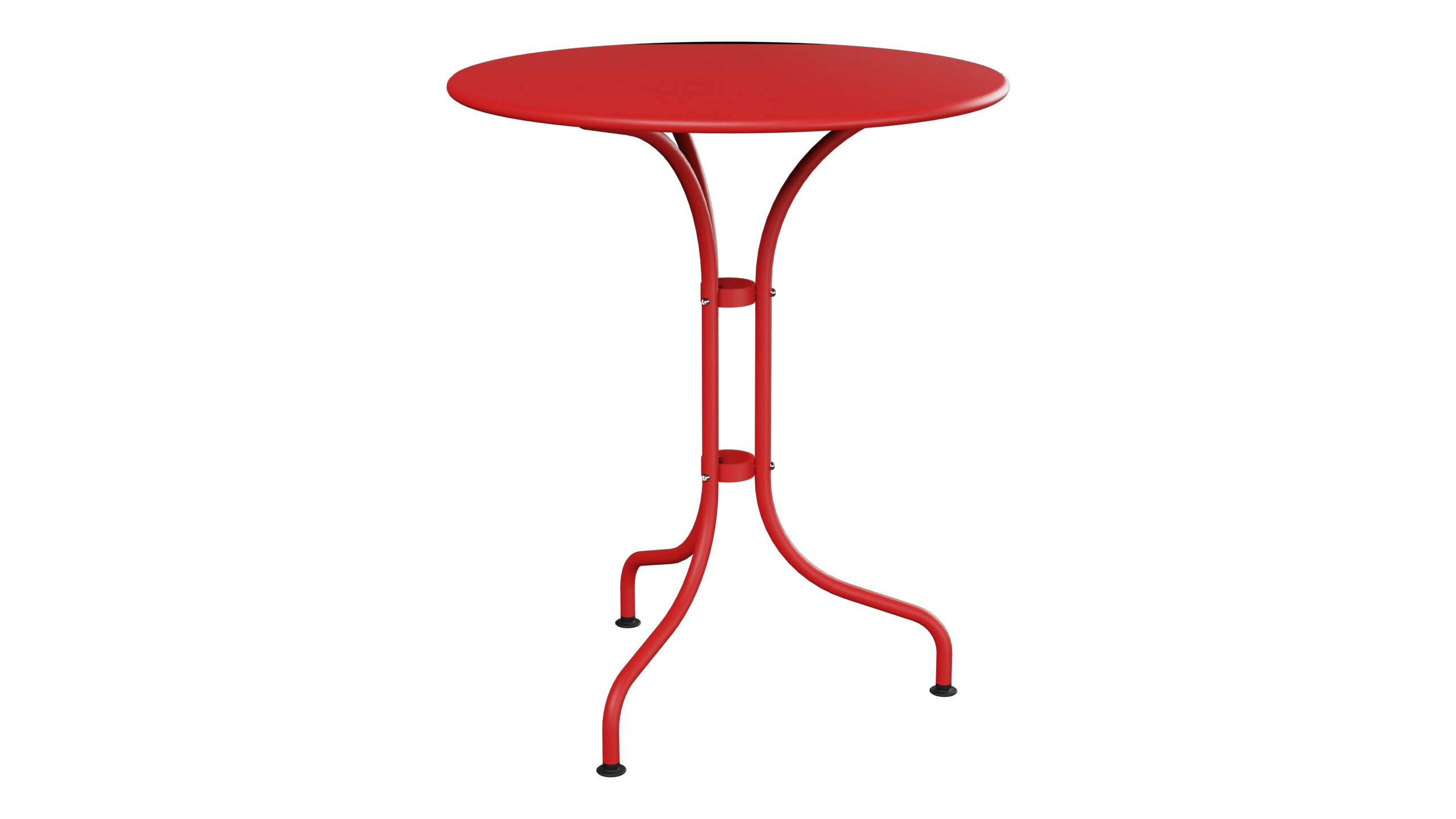 St. Moritz Metall-Gartentisch ø60 in Rot präsentiert im Onlineshop von KAQTU Design AG. Gartentisch ist von Schaffner