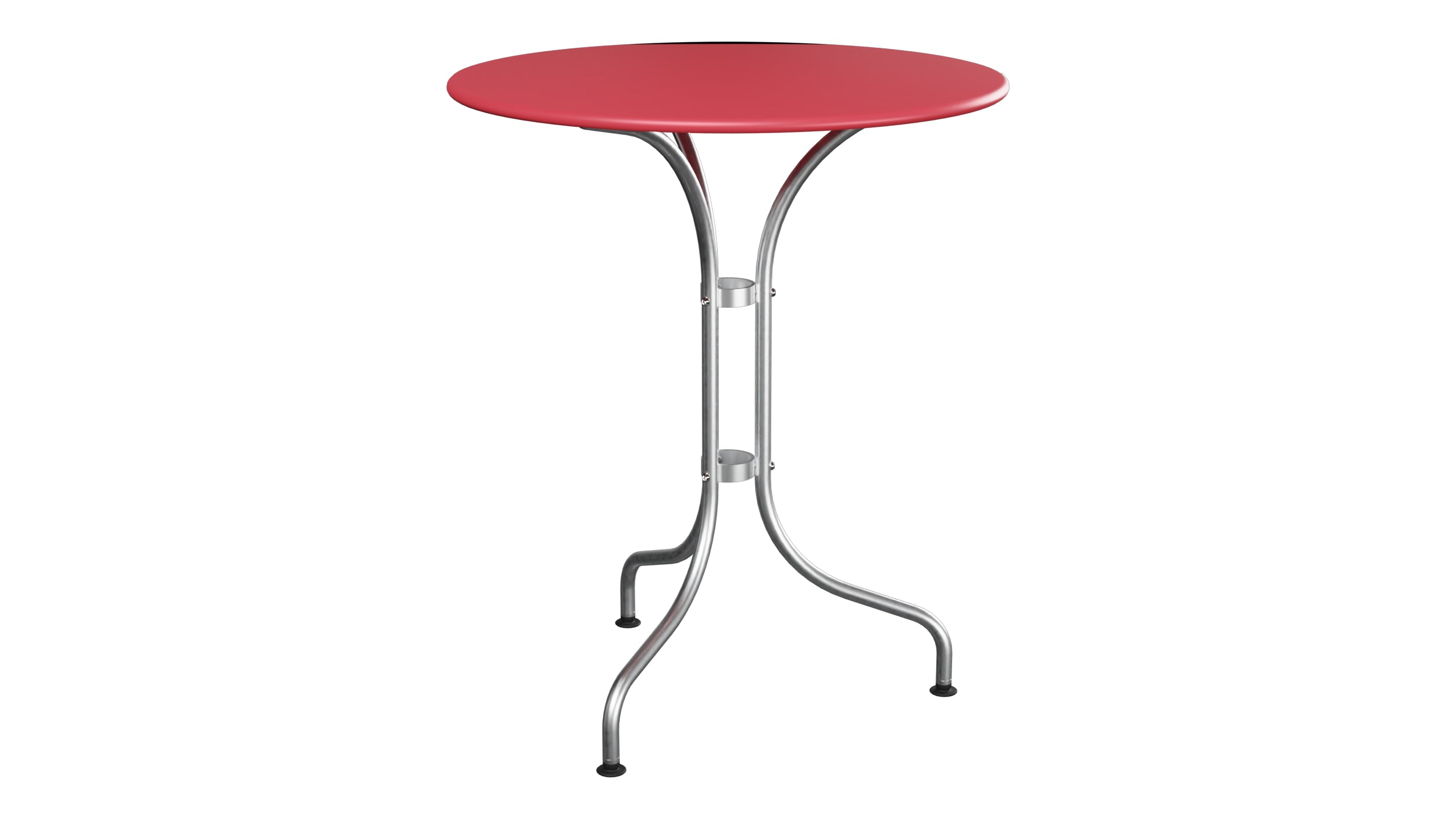 St. Moritz Metall-Gartentisch ø60 in Ahornrot präsentiert im Onlineshop von KAQTU Design AG. Gartentisch ist von Schaffner