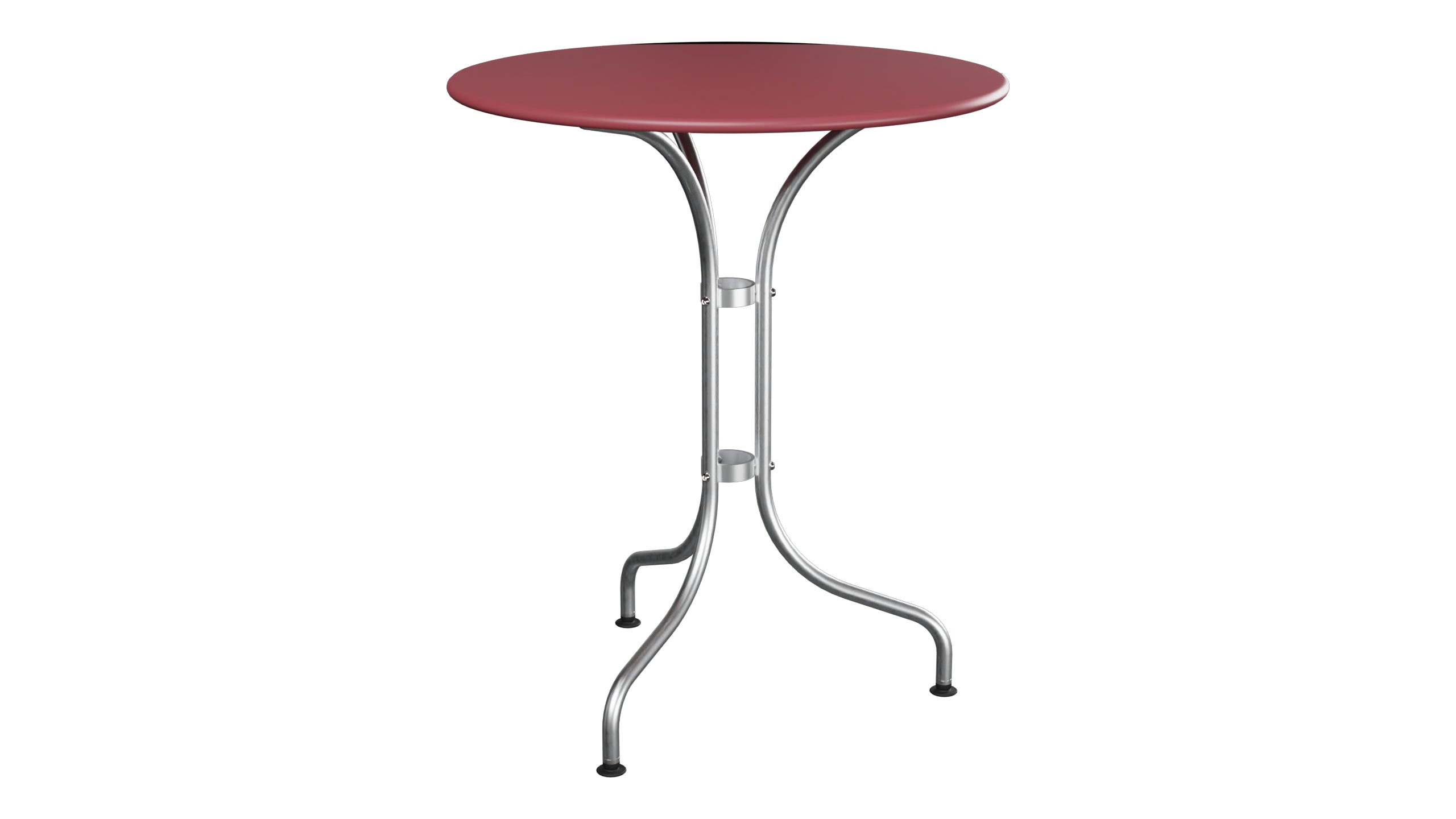 St. Moritz Metall-Gartentisch ø60 in Bordeaux präsentiert im Onlineshop von KAQTU Design AG. Gartentisch ist von Schaffner