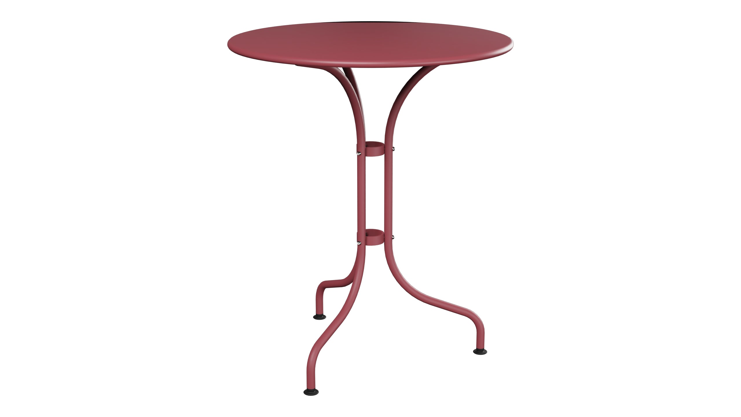 St. Moritz Metall-Gartentisch ø60 in Bordeaux präsentiert im Onlineshop von KAQTU Design AG. Gartentisch ist von Schaffner