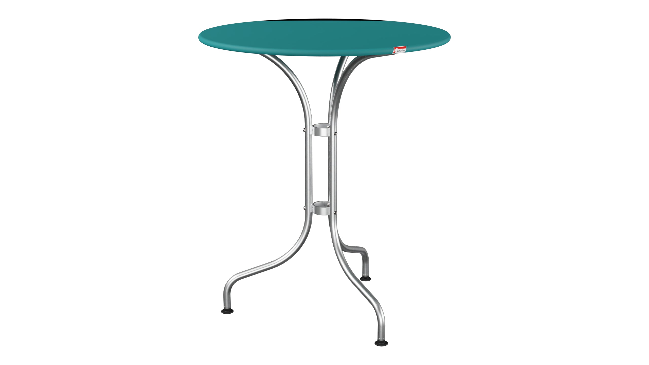St. Moritz Metall-Gartentisch ø60 in Kaliblau präsentiert im Onlineshop von KAQTU Design AG. Gartentisch ist von Schaffner
