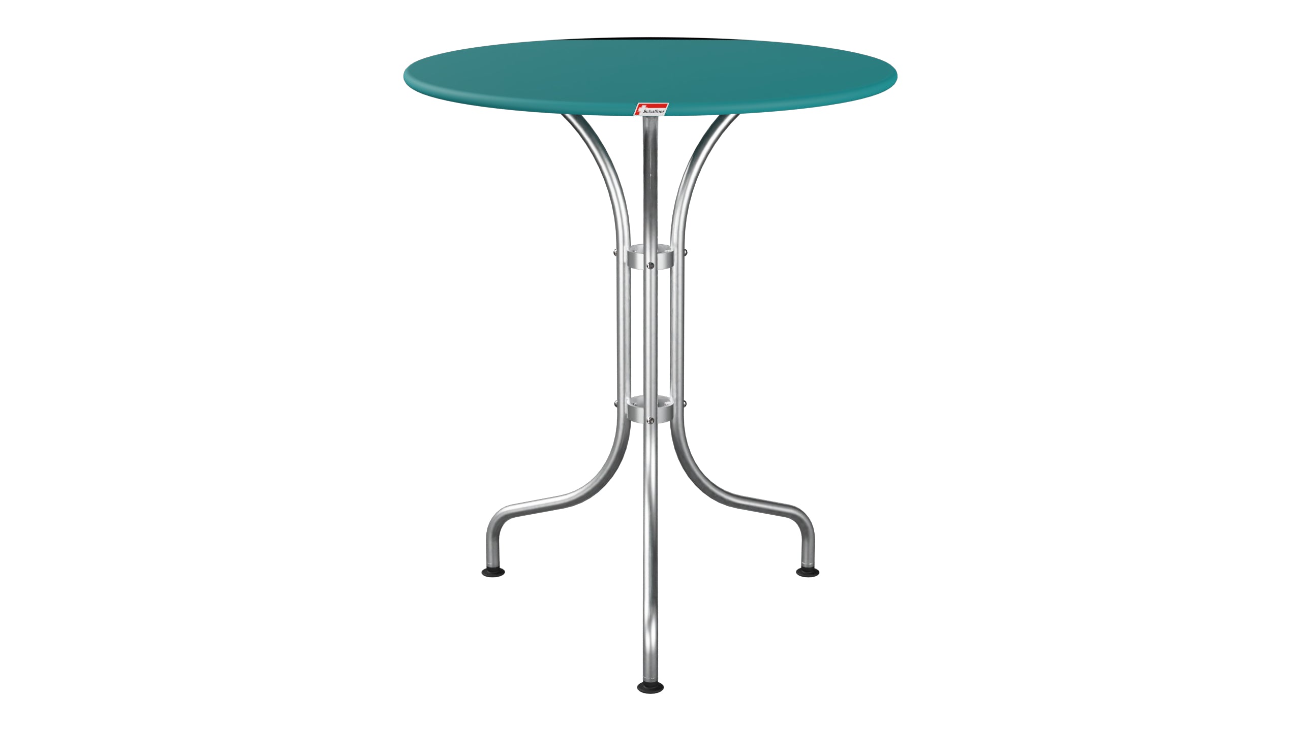 St. Moritz Metall-Gartentisch ø60 in Kaliblau präsentiert im Onlineshop von KAQTU Design AG. Gartentisch ist von Schaffner