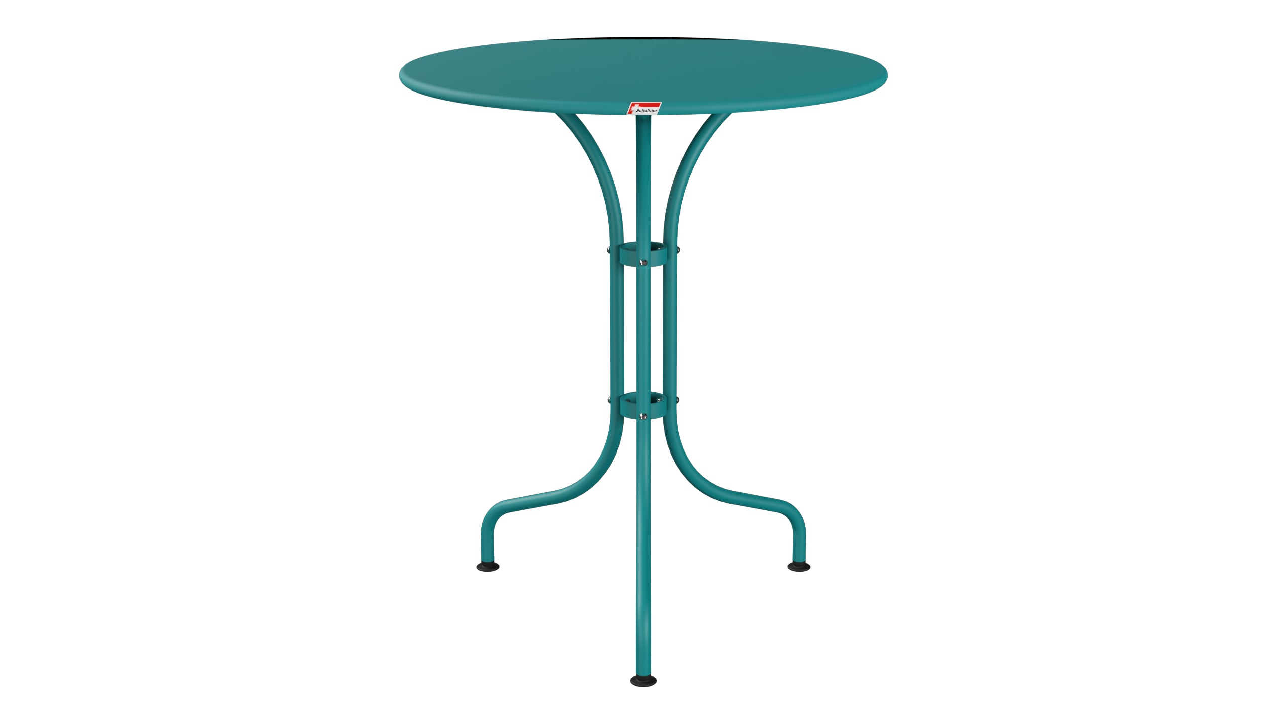 St. Moritz Metall-Gartentisch ø60 in Kaliblau präsentiert im Onlineshop von KAQTU Design AG. Gartentisch ist von Schaffner