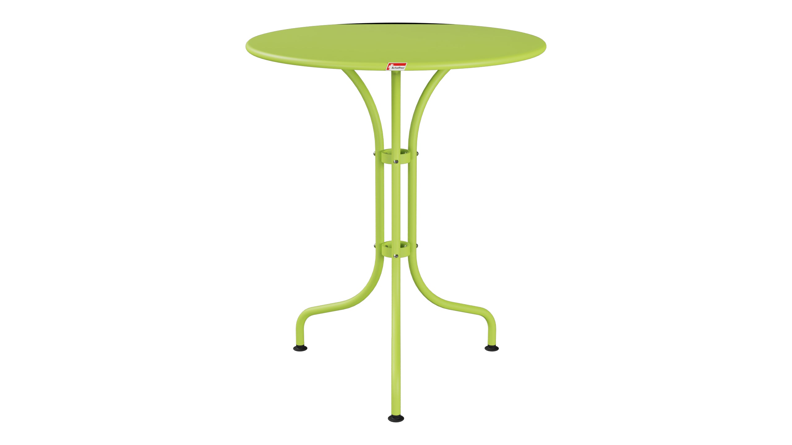 St. Moritz Metall-Gartentisch ø60 in Hellgrün präsentiert im Onlineshop von KAQTU Design AG. Gartentisch ist von Schaffner