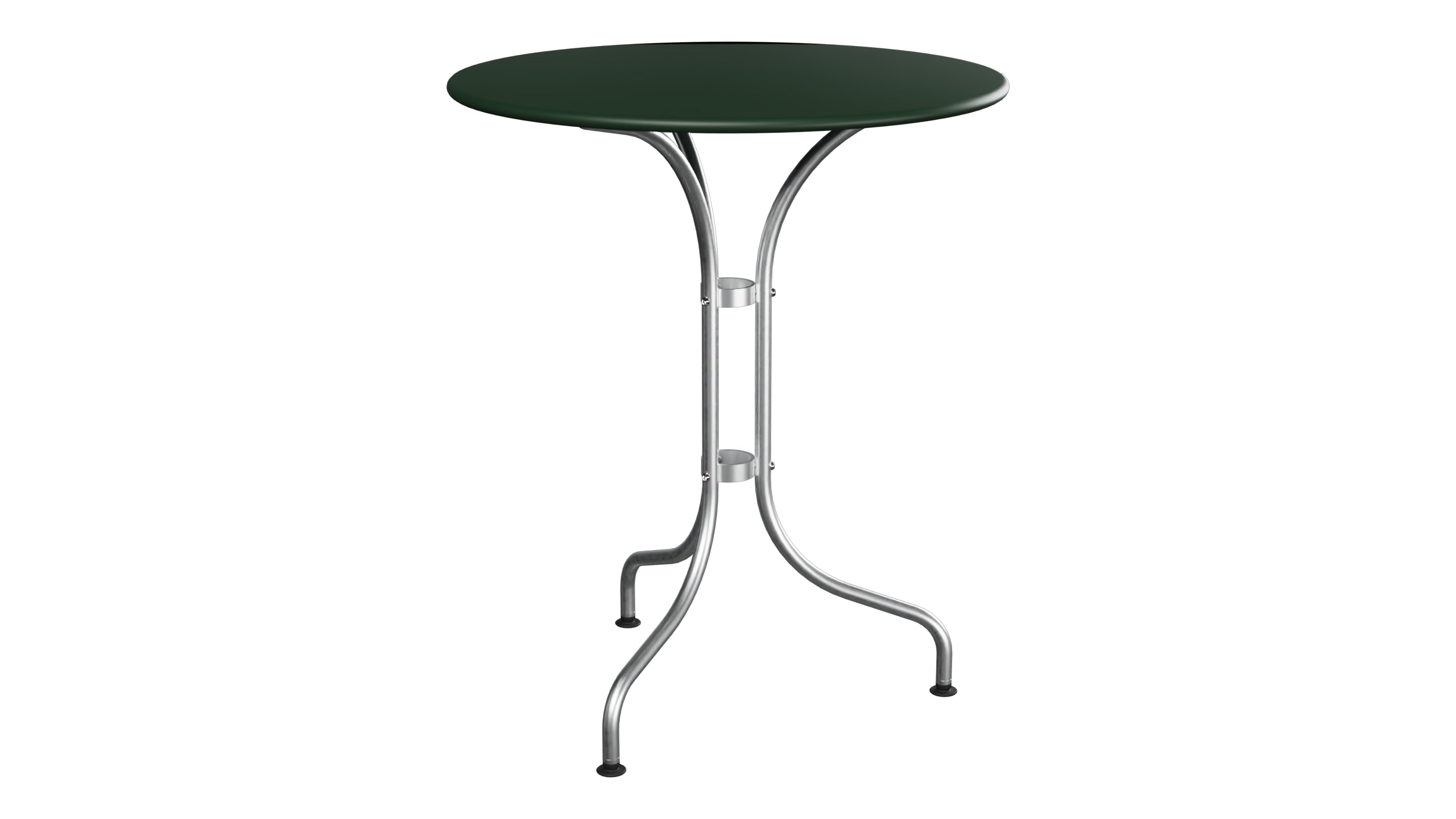 St. Moritz Metall-Gartentisch ø60 in Tannengrün präsentiert im Onlineshop von KAQTU Design AG. Gartentisch ist von Schaffner