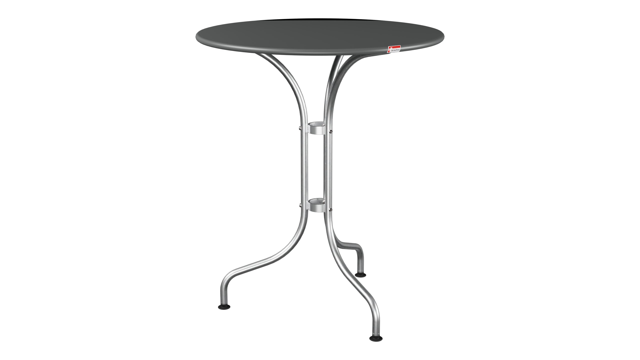 St. Moritz Metall-Gartentisch ø60 in Graphit präsentiert im Onlineshop von KAQTU Design AG. Gartentisch ist von Schaffner