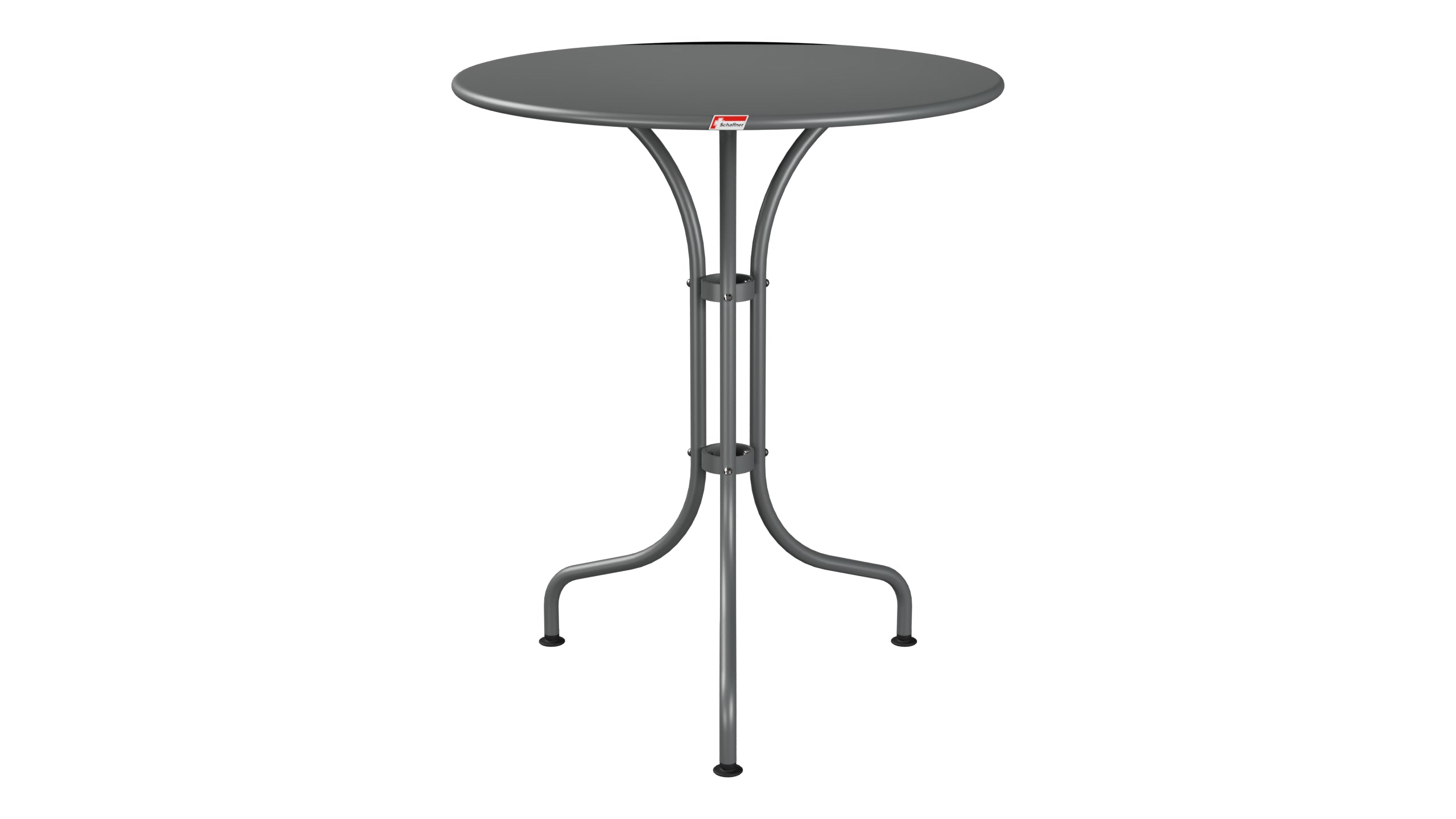 St. Moritz Metall-Gartentisch ø60 in Graphit präsentiert im Onlineshop von KAQTU Design AG. Gartentisch ist von Schaffner