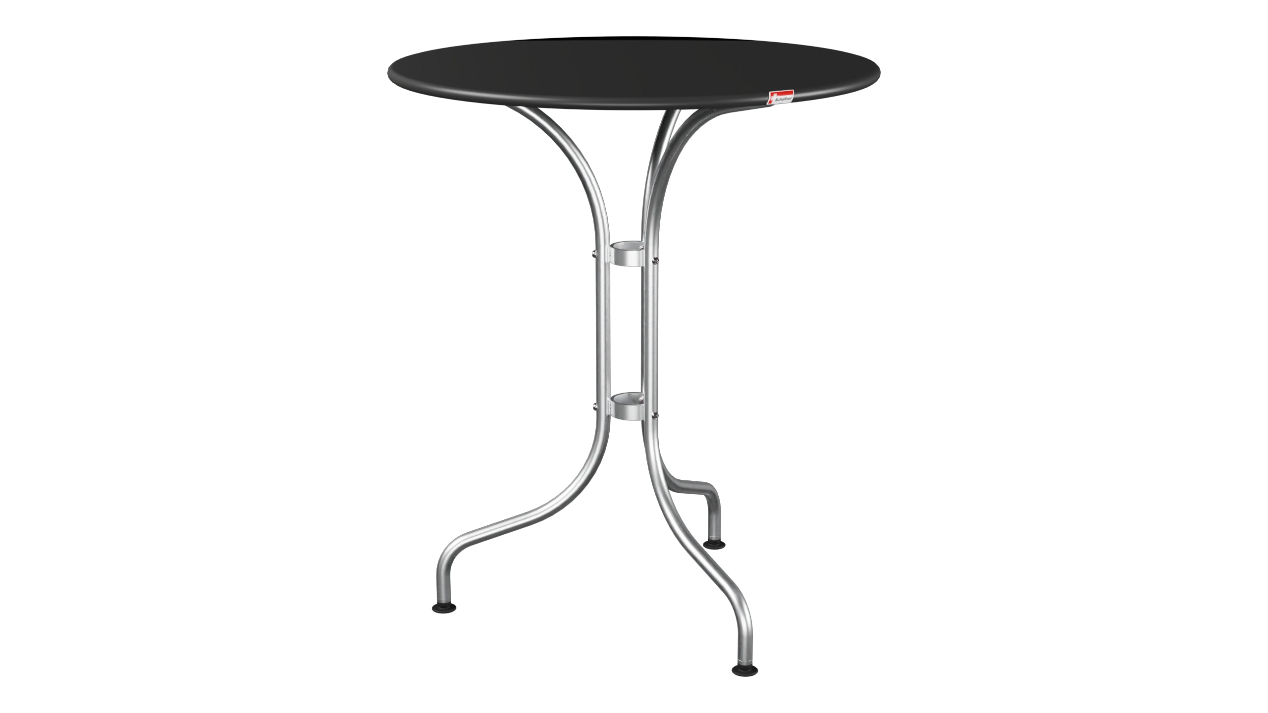 St. Moritz Metall-Gartentisch ø60 in Anthrazit präsentiert im Onlineshop von KAQTU Design AG. Gartentisch ist von Schaffner