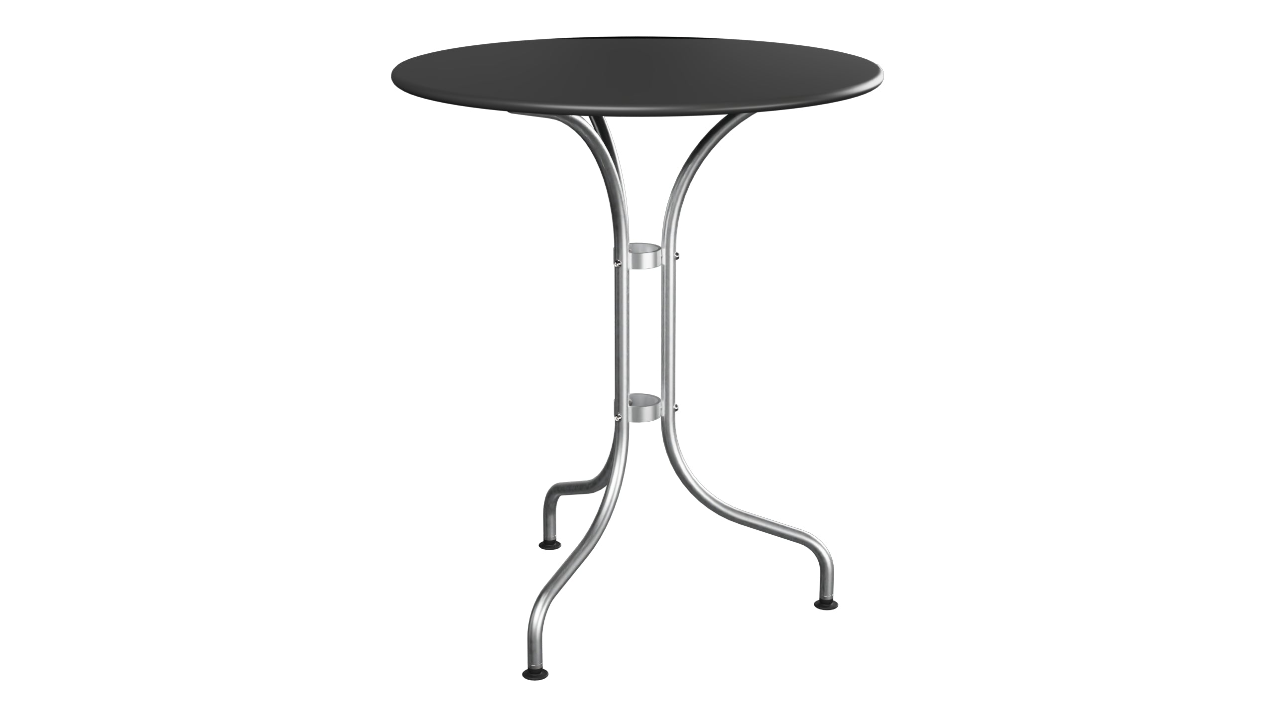 St. Moritz Metall-Gartentisch ø60 in Anthrazit präsentiert im Onlineshop von KAQTU Design AG. Gartentisch ist von Schaffner