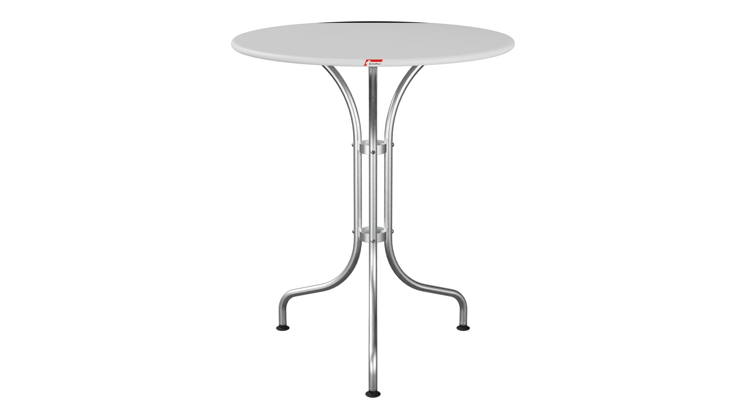St. Moritz Metall-Gartentisch ø60 in Weiss präsentiert im Onlineshop von KAQTU Design AG. Gartentisch ist von Schaffner