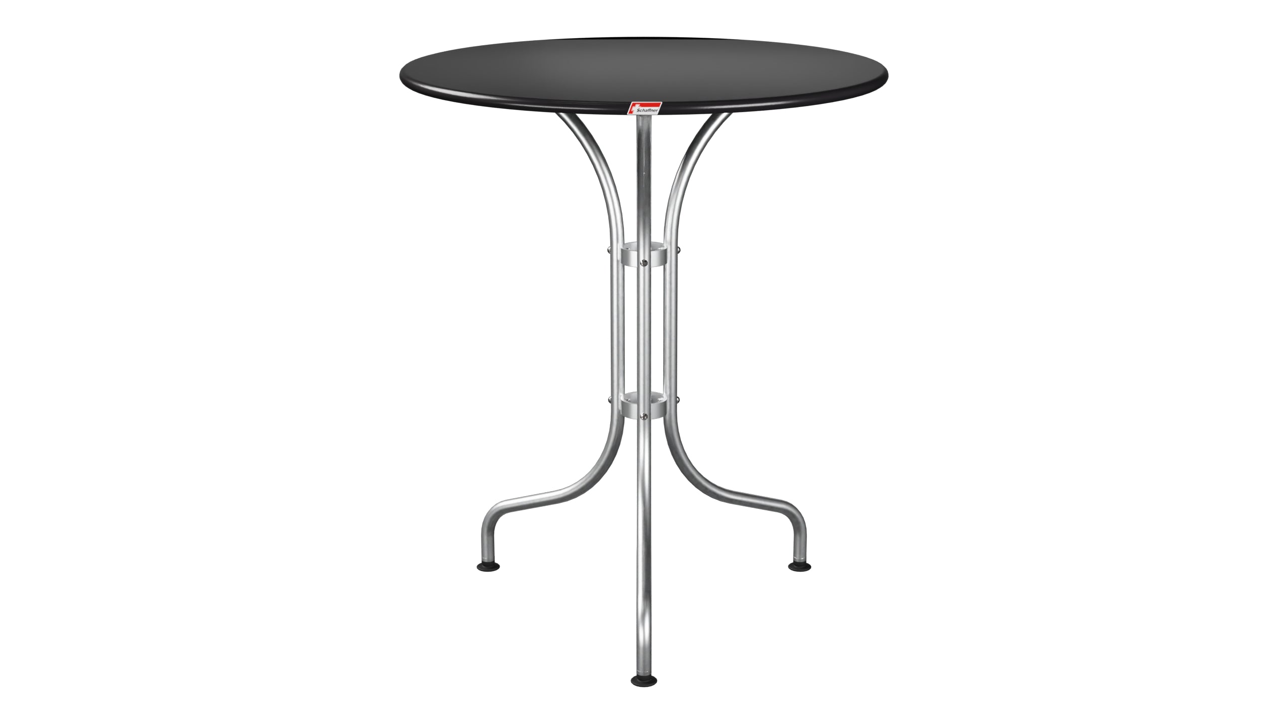 St. Moritz Metall-Gartentisch ø60 in Schwarz präsentiert im Onlineshop von KAQTU Design AG. Gartentisch ist von Schaffner