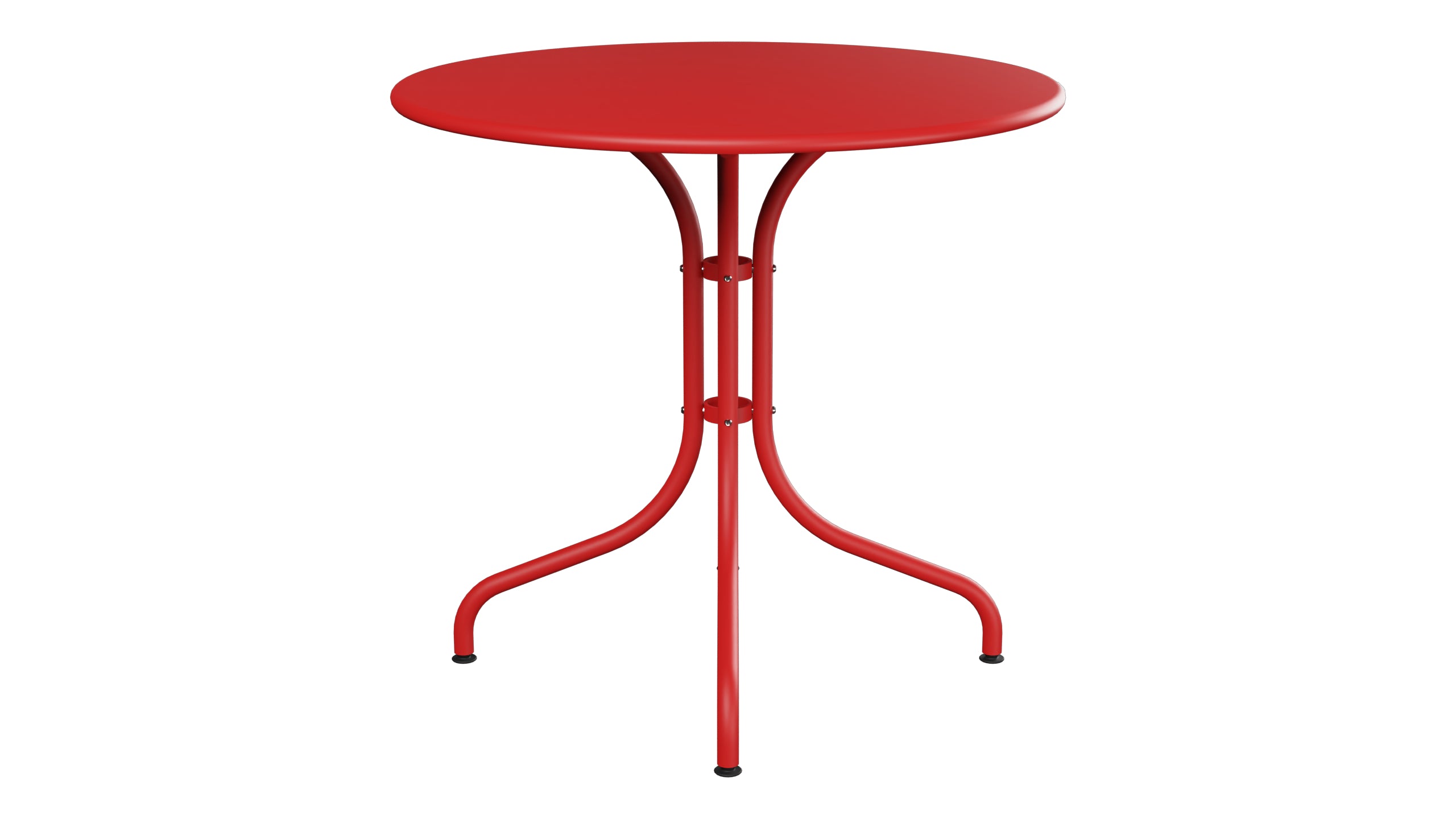 St. Moritz Metall-Gartentisch ø80 in Rot präsentiert im Onlineshop von KAQTU Design AG. Gartentisch ist von Schaffner