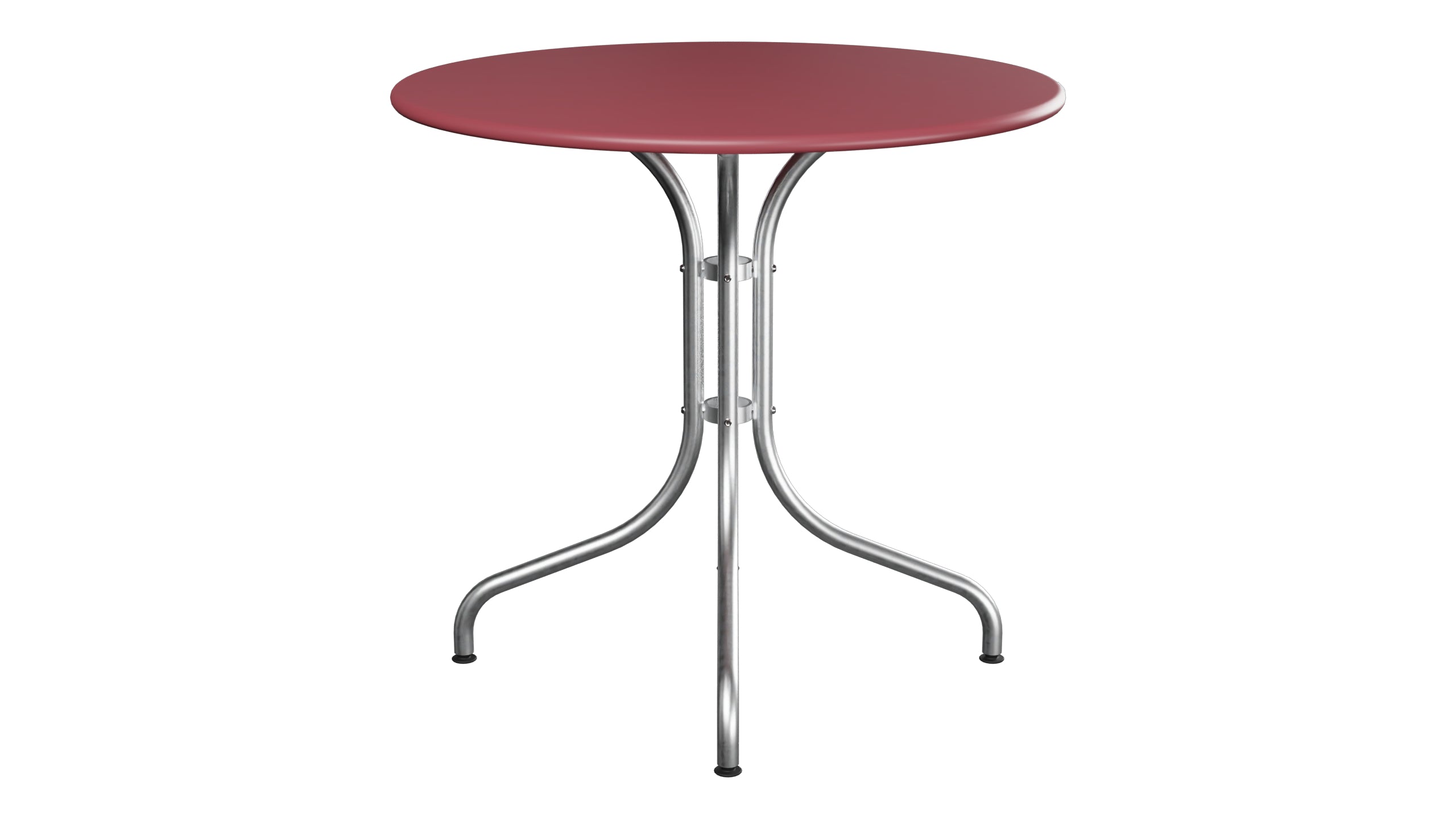 St. Moritz Metall-Gartentisch ø80 in Bordeaux präsentiert im Onlineshop von KAQTU Design AG. Gartentisch ist von Schaffner