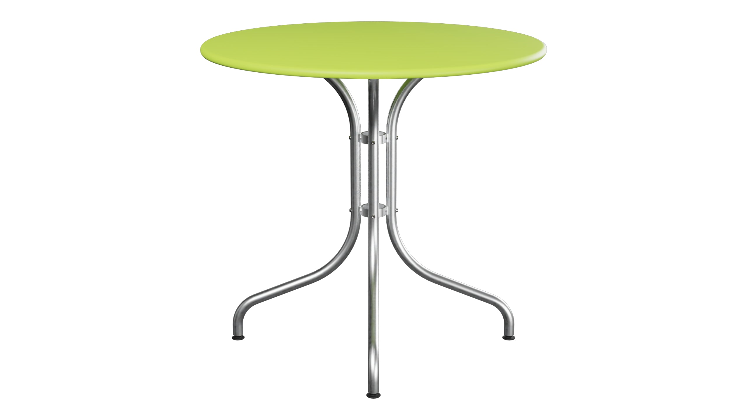 St. Moritz Metall-Gartentisch ø80 in Hellgrün präsentiert im Onlineshop von KAQTU Design AG. Gartentisch ist von Schaffner