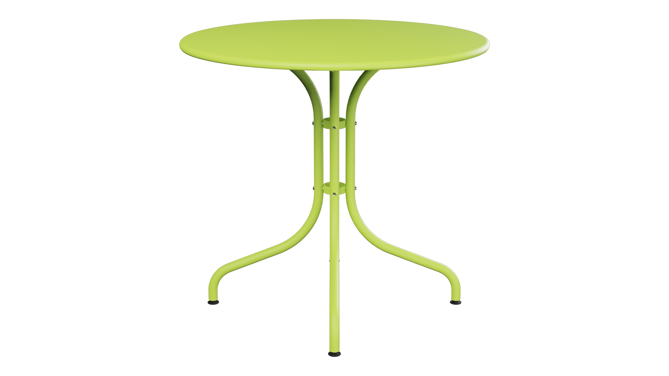 St. Moritz Metall-Gartentisch ø80 in Hellgrün präsentiert im Onlineshop von KAQTU Design AG. Gartentisch ist von Schaffner