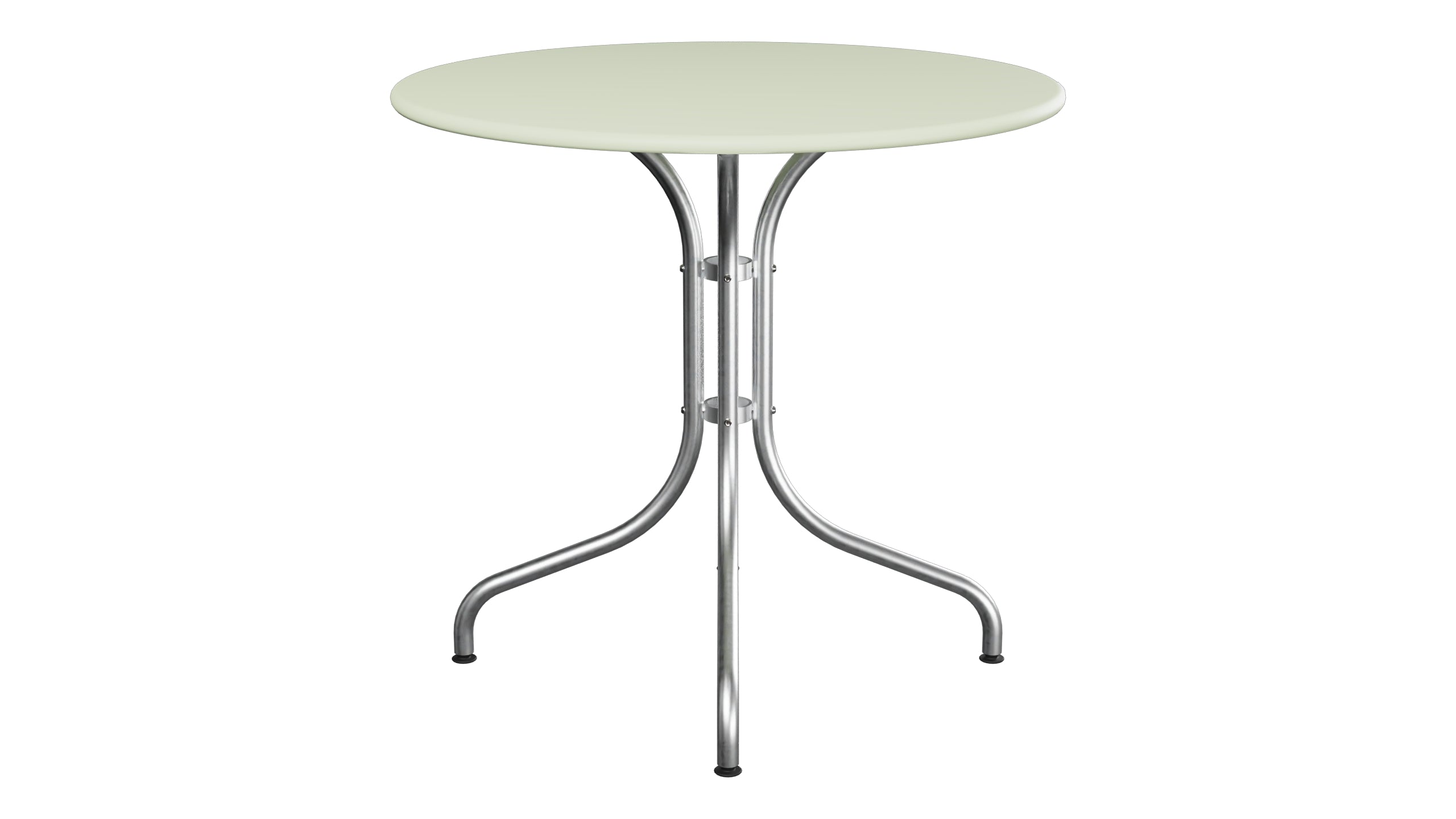 St. Moritz Metall-Gartentisch ø80 in Pastellgrün präsentiert im Onlineshop von KAQTU Design AG. Gartentisch ist von Schaffner