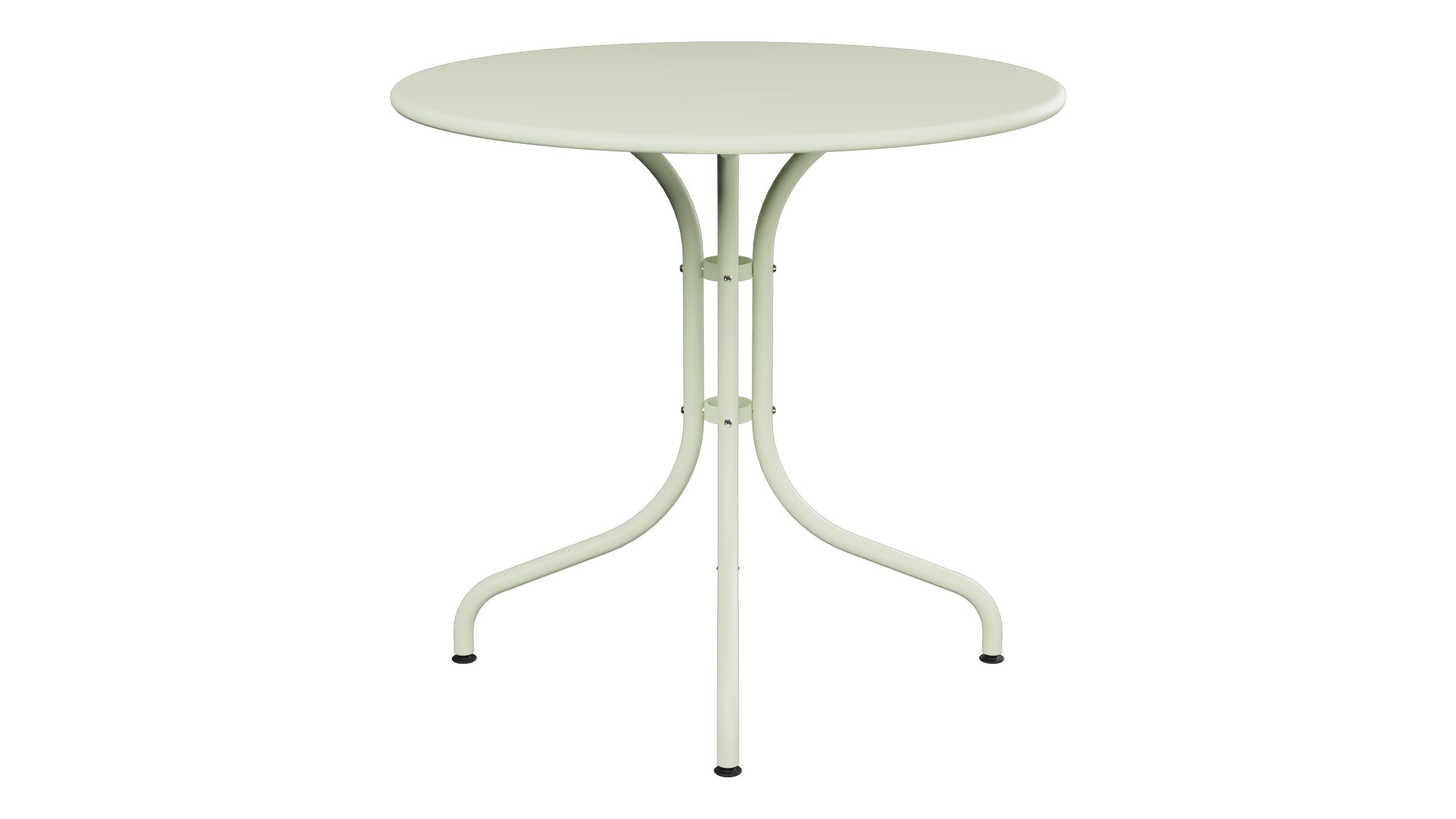 St. Moritz Metall-Gartentisch ø80 in Pastellgrün präsentiert im Onlineshop von KAQTU Design AG. Gartentisch ist von Schaffner