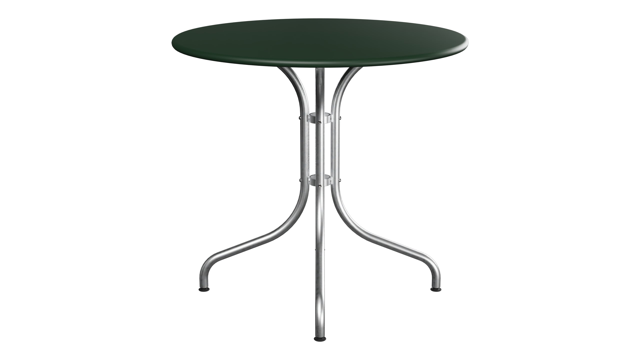 St. Moritz Metall-Gartentisch ø80 in Tannengrün präsentiert im Onlineshop von KAQTU Design AG. Gartentisch ist von Schaffner