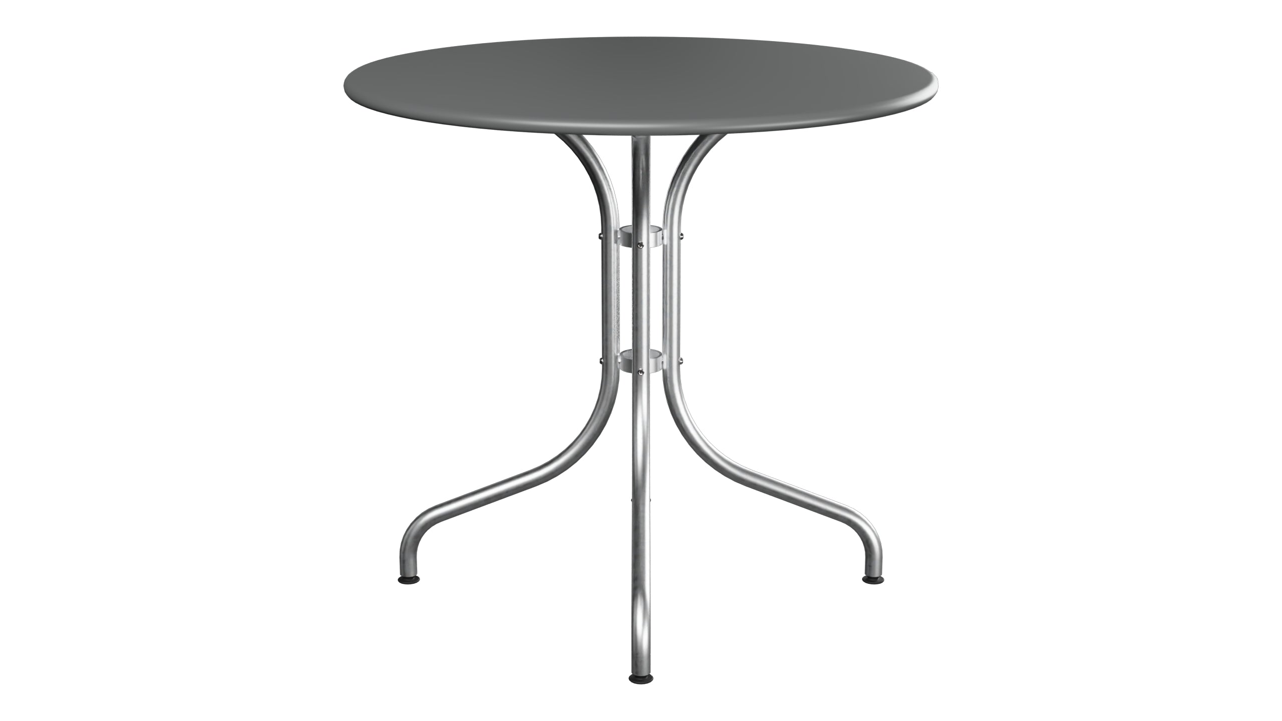 St. Moritz Metall-Gartentisch ø80 in Graphit präsentiert im Onlineshop von KAQTU Design AG. Gartentisch ist von Schaffner