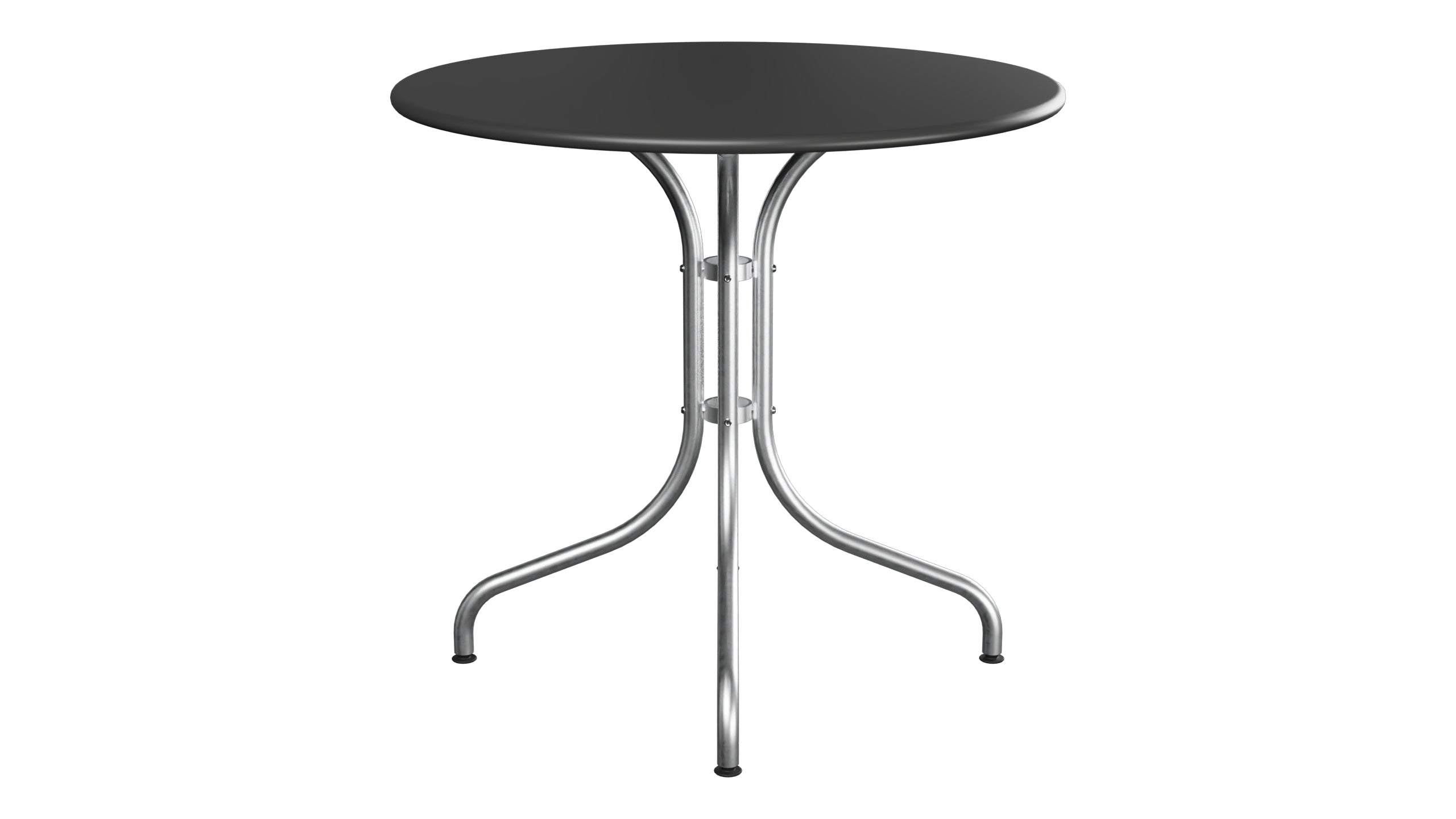 St. Moritz Metall-Gartentisch ø80 in Anthrazit präsentiert im Onlineshop von KAQTU Design AG. Gartentisch ist von Schaffner
