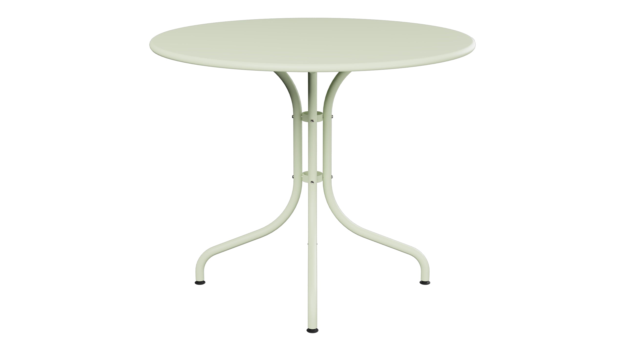 St. Moritz Metall-Gartentisch ø90 in Pastellgrün präsentiert im Onlineshop von KAQTU Design AG. Gartentisch ist von Schaffner