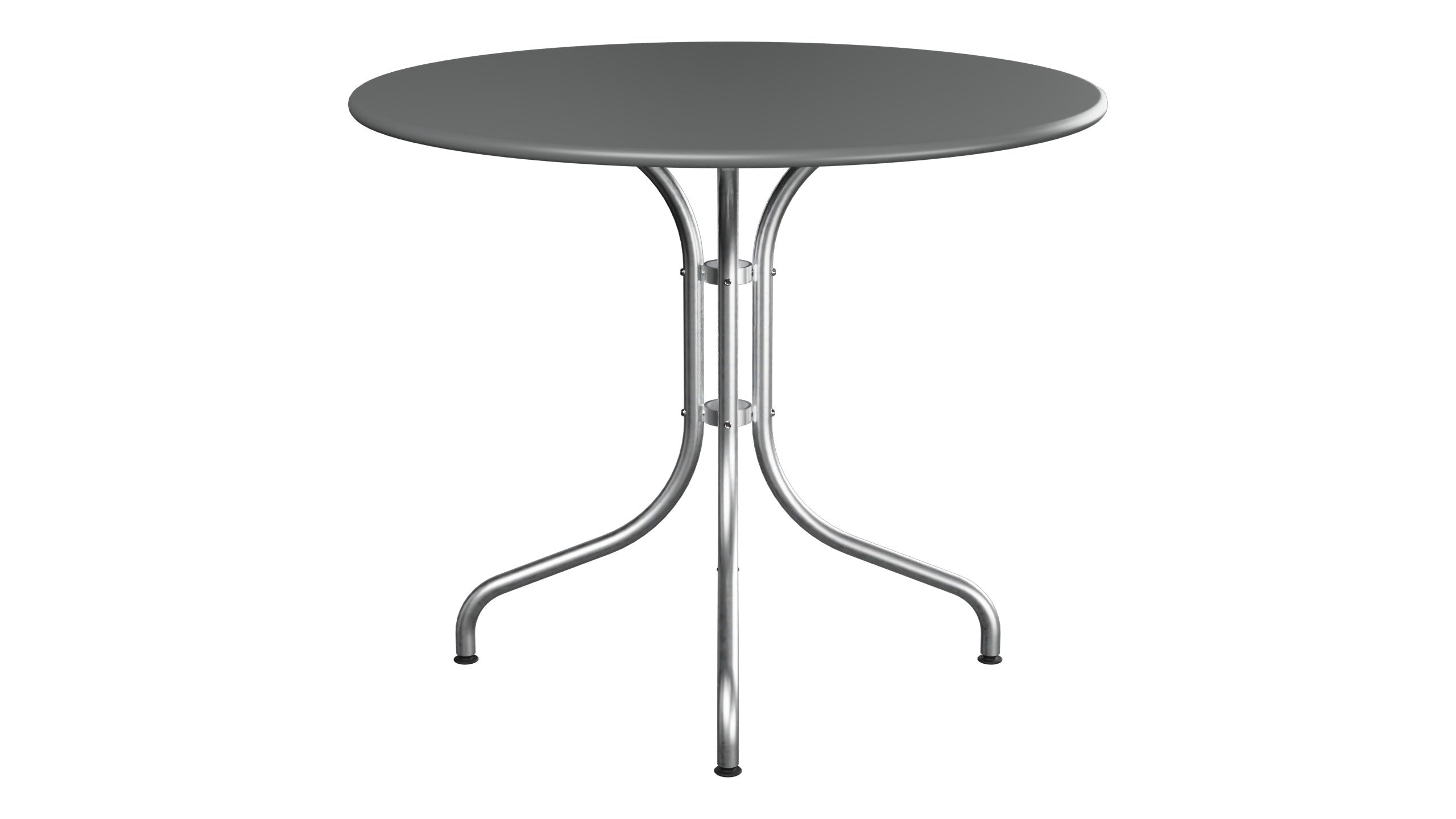 St. Moritz Metall-Gartentisch ø90 in Graphit präsentiert im Onlineshop von KAQTU Design AG. Gartentisch ist von Schaffner