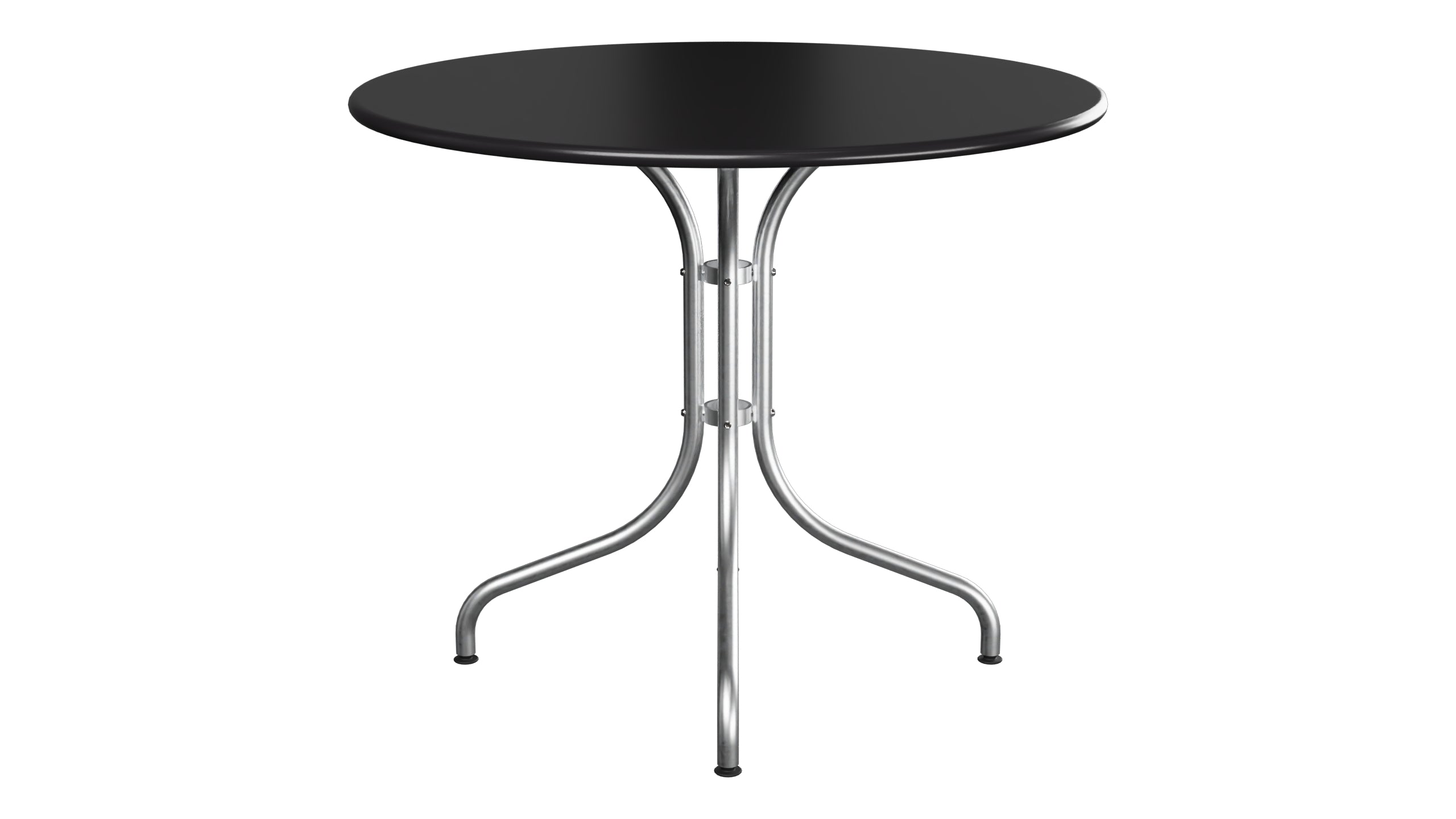 St. Moritz Metall-Gartentisch ø90 in Schwarz präsentiert im Onlineshop von KAQTU Design AG. Gartentisch ist von Schaffner