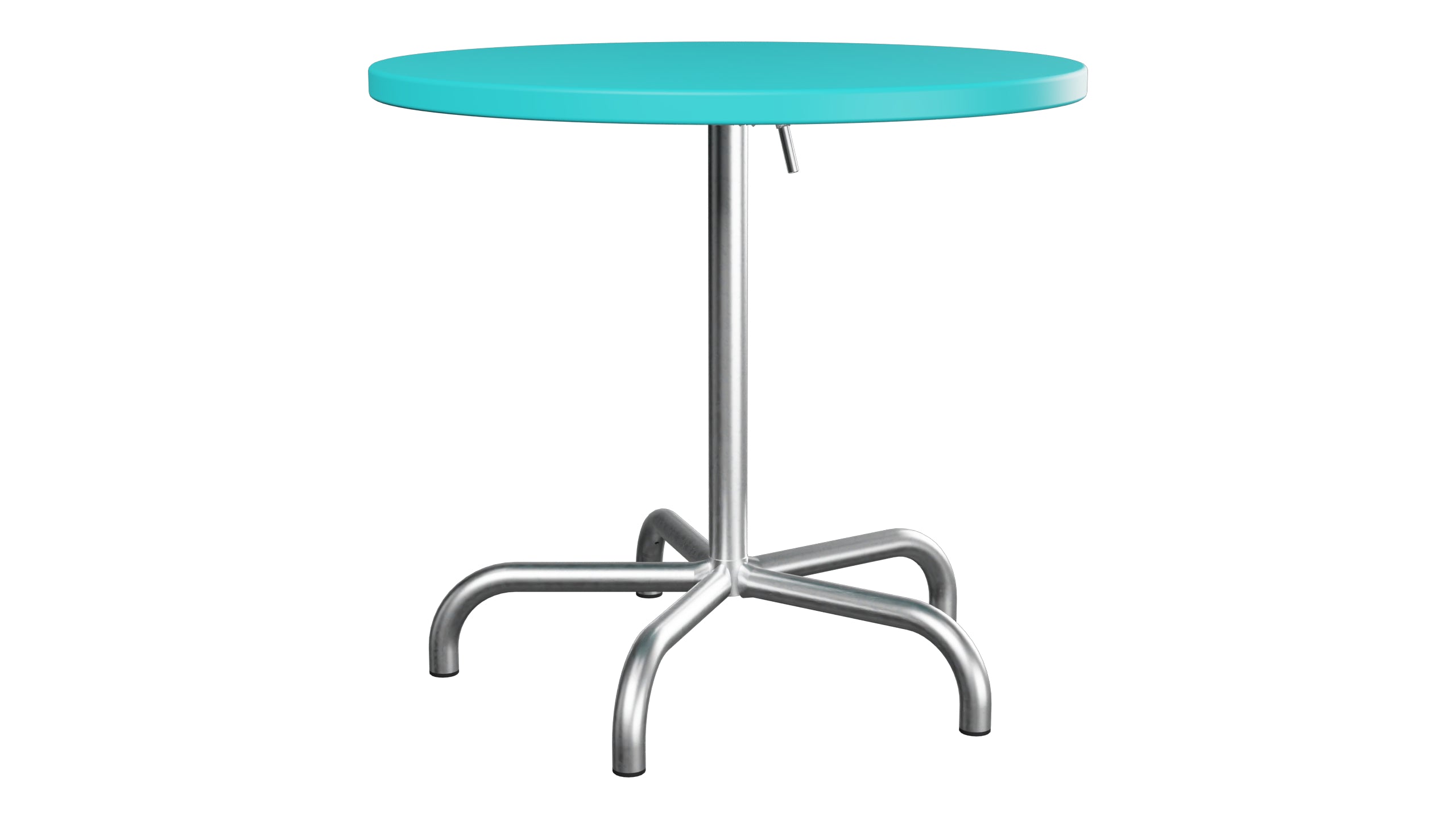 Säntis Metall-Gartentisch ø80 klappbar in Türkis präsentiert im Onlineshop von KAQTU Design AG. Gartentisch ist von Schaffner