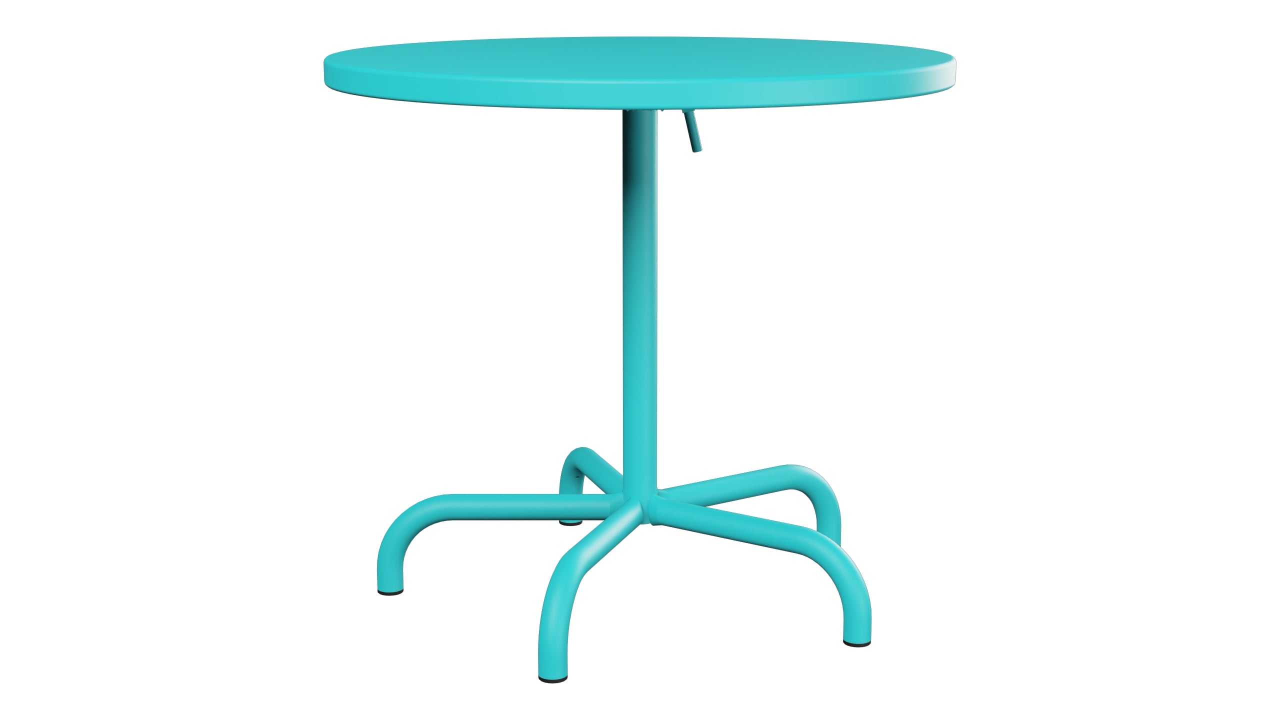 Säntis Metall-Gartentisch ø80 klappbar in Türkis präsentiert im Onlineshop von KAQTU Design AG. Gartentisch ist von Schaffner