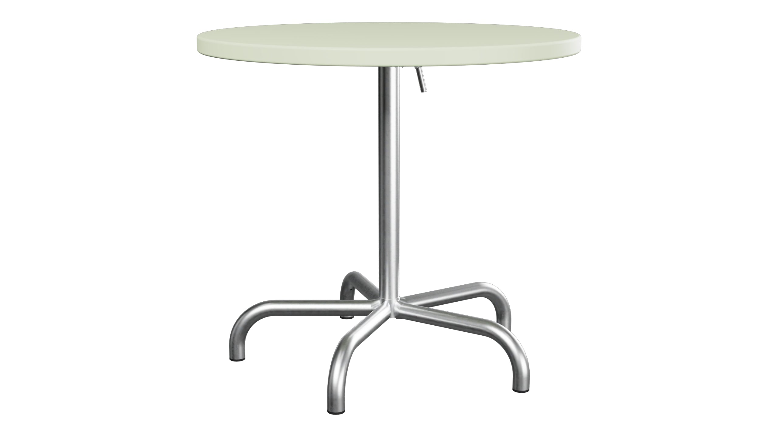 Säntis Metall-Gartentisch ø80 klappbar in Pastellgrün präsentiert im Onlineshop von KAQTU Design AG. Gartentisch ist von Schaffner