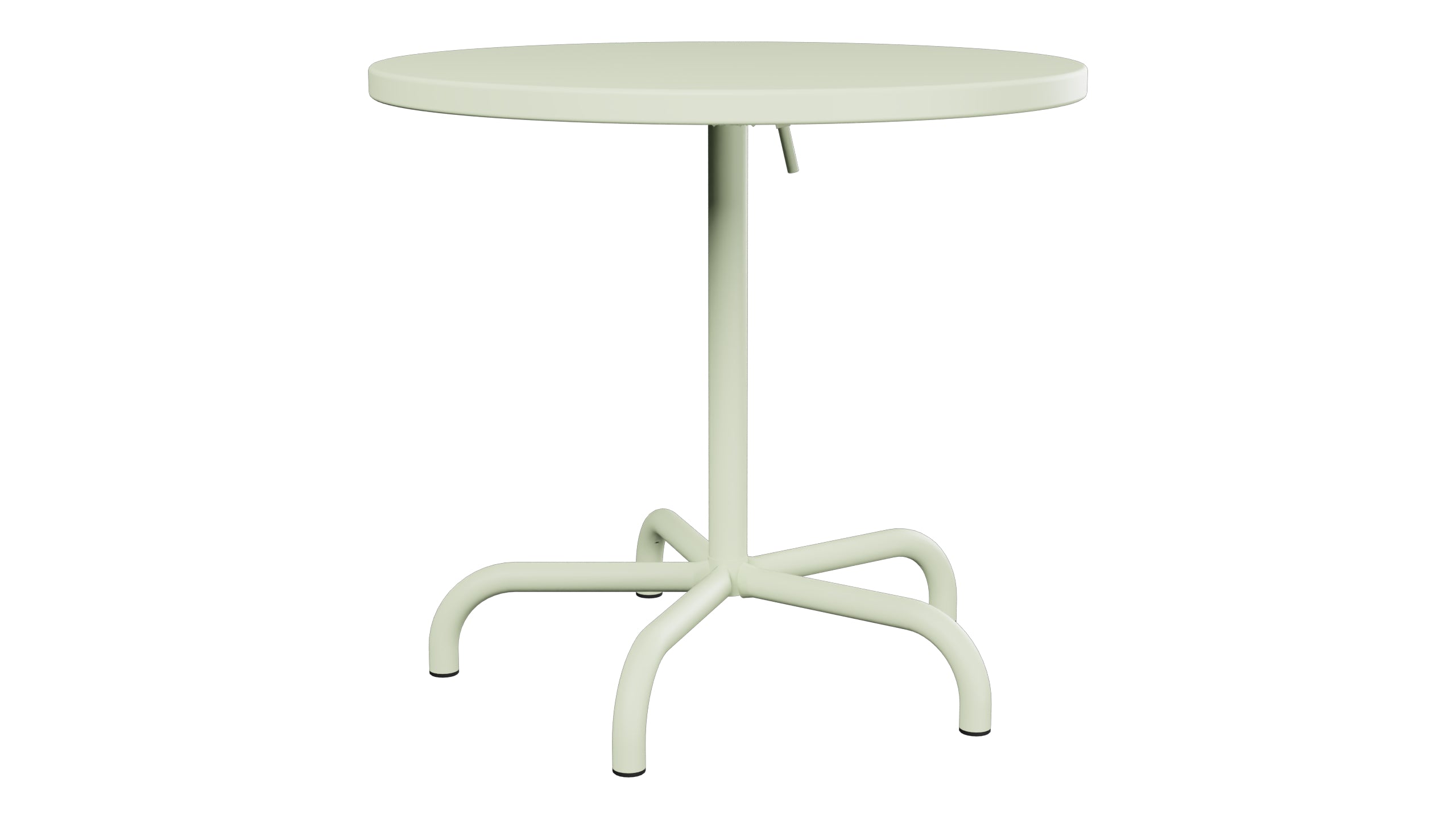 Säntis Metall-Gartentisch ø80 klappbar in Pastellgrün präsentiert im Onlineshop von KAQTU Design AG. Gartentisch ist von Schaffner