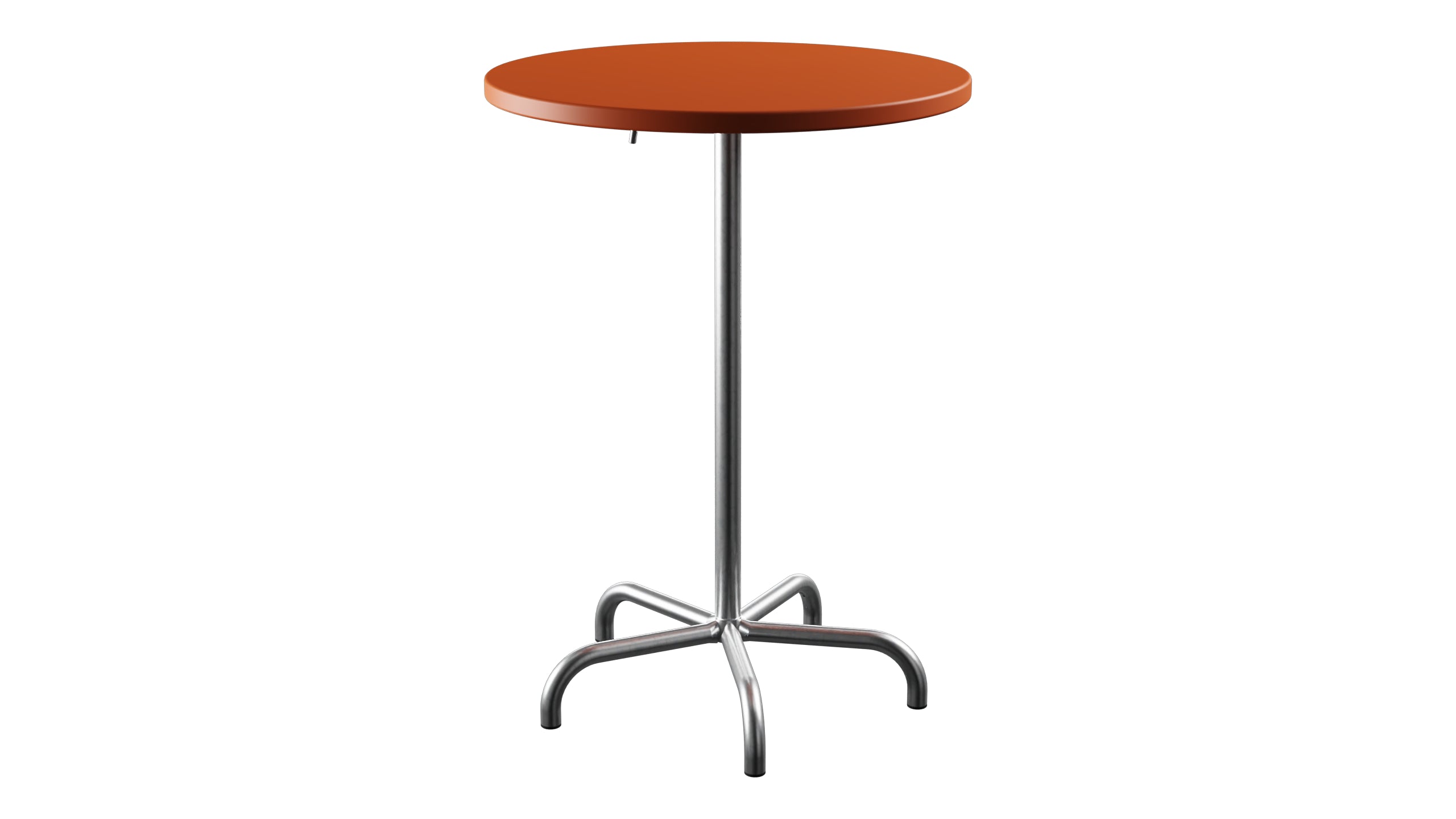 Säntis Metall-Stehtisch Outdoor ø80 / 110 klappbar in Orange präsentiert im Onlineshop von KAQTU Design AG. Hochtisch Outdoor ist von Schaffner